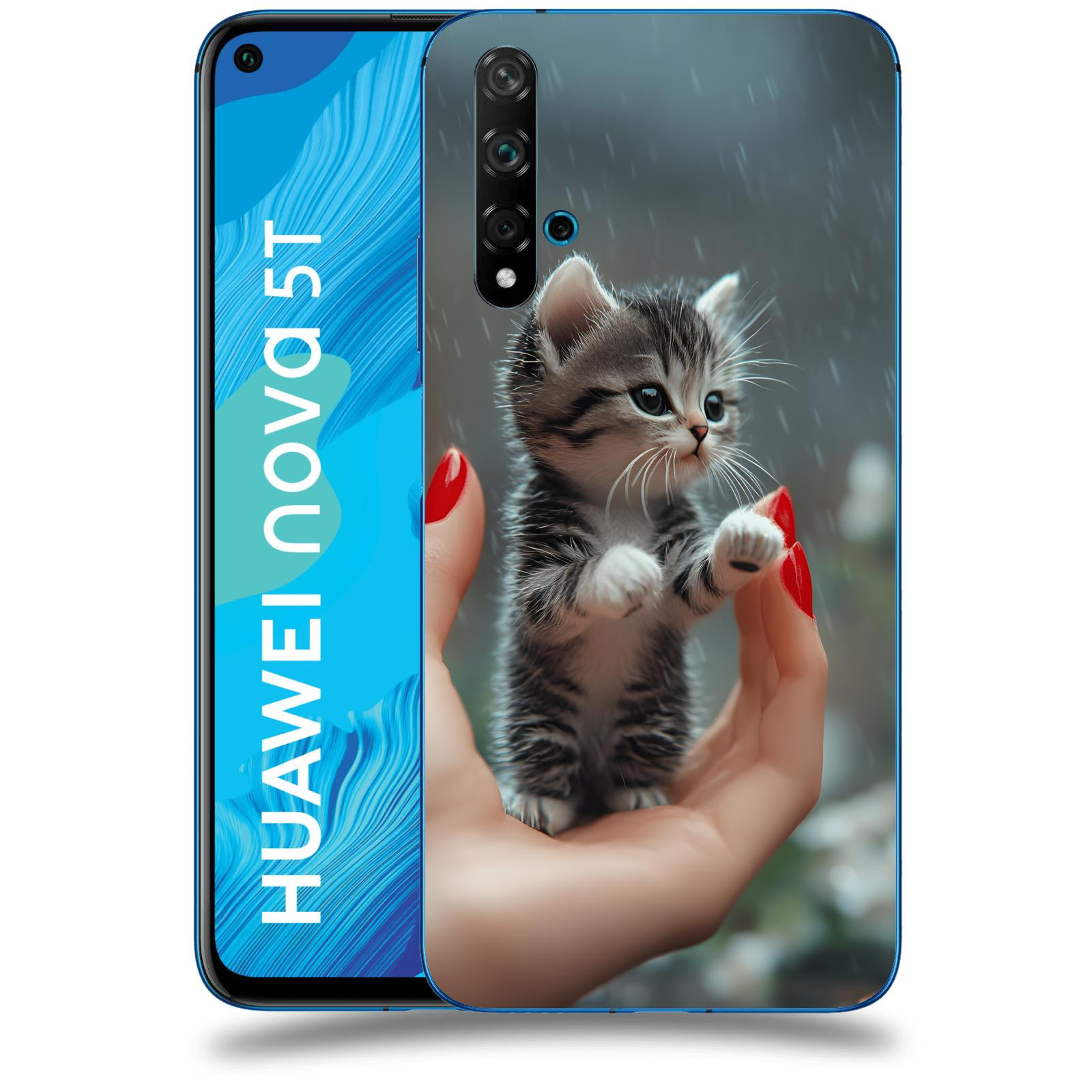 ACOVER Kryt na mobil Huawei Nova 5T - Koťátko