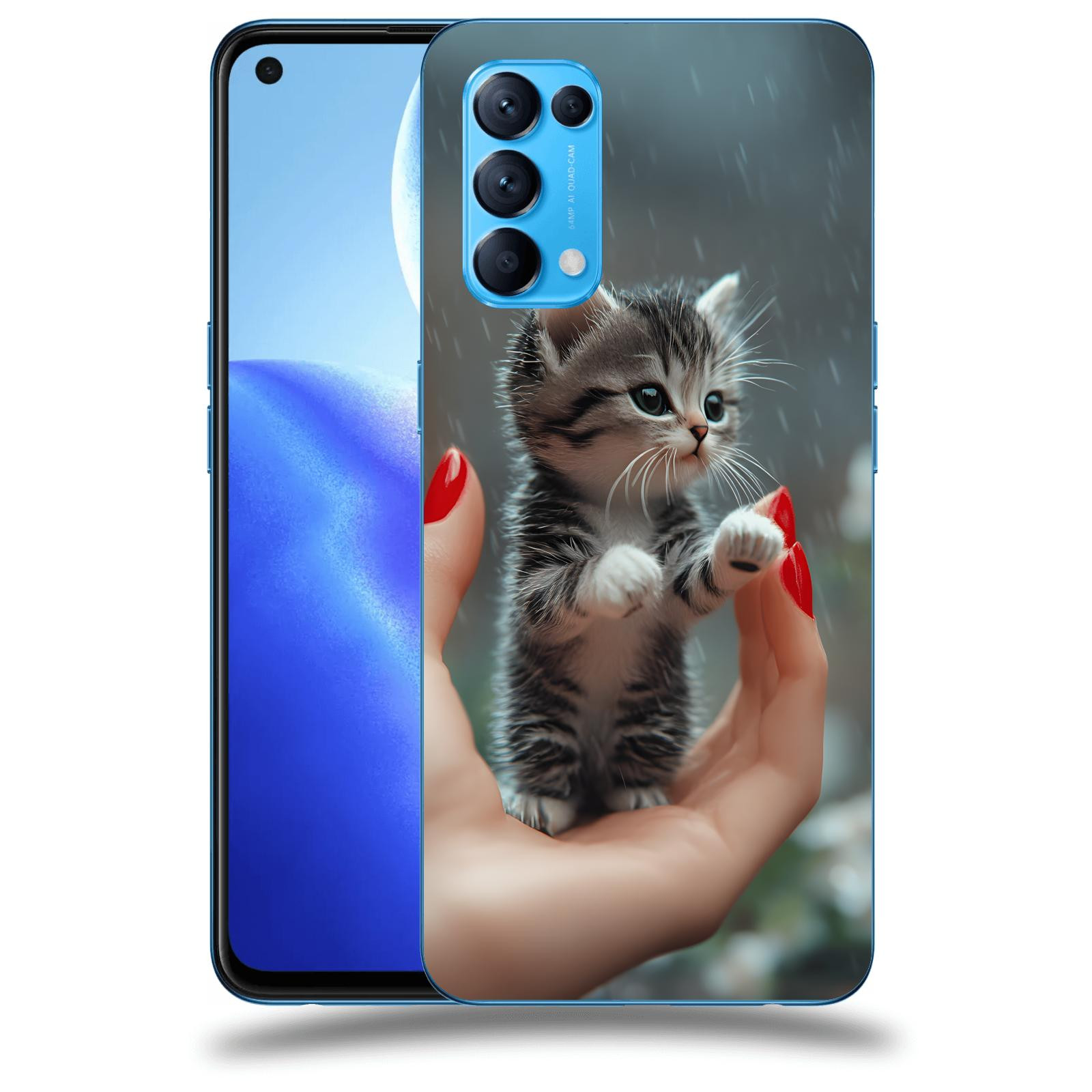 ACOVER Kryt na mobil OPPO Reno 5 5G - Koťátko