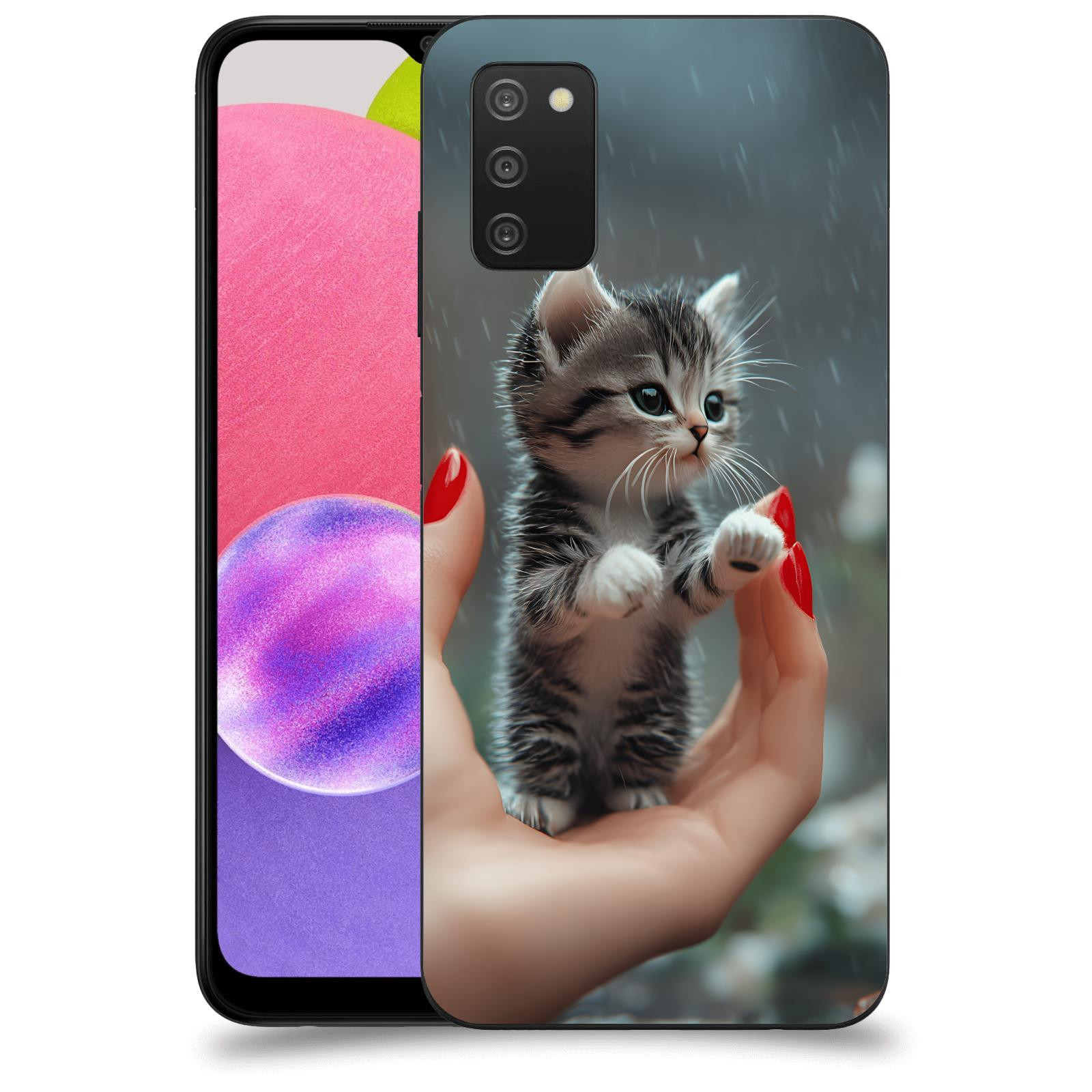 ACOVER Kryt na mobil Samsung Galaxy A03s A037G - Koťátko
