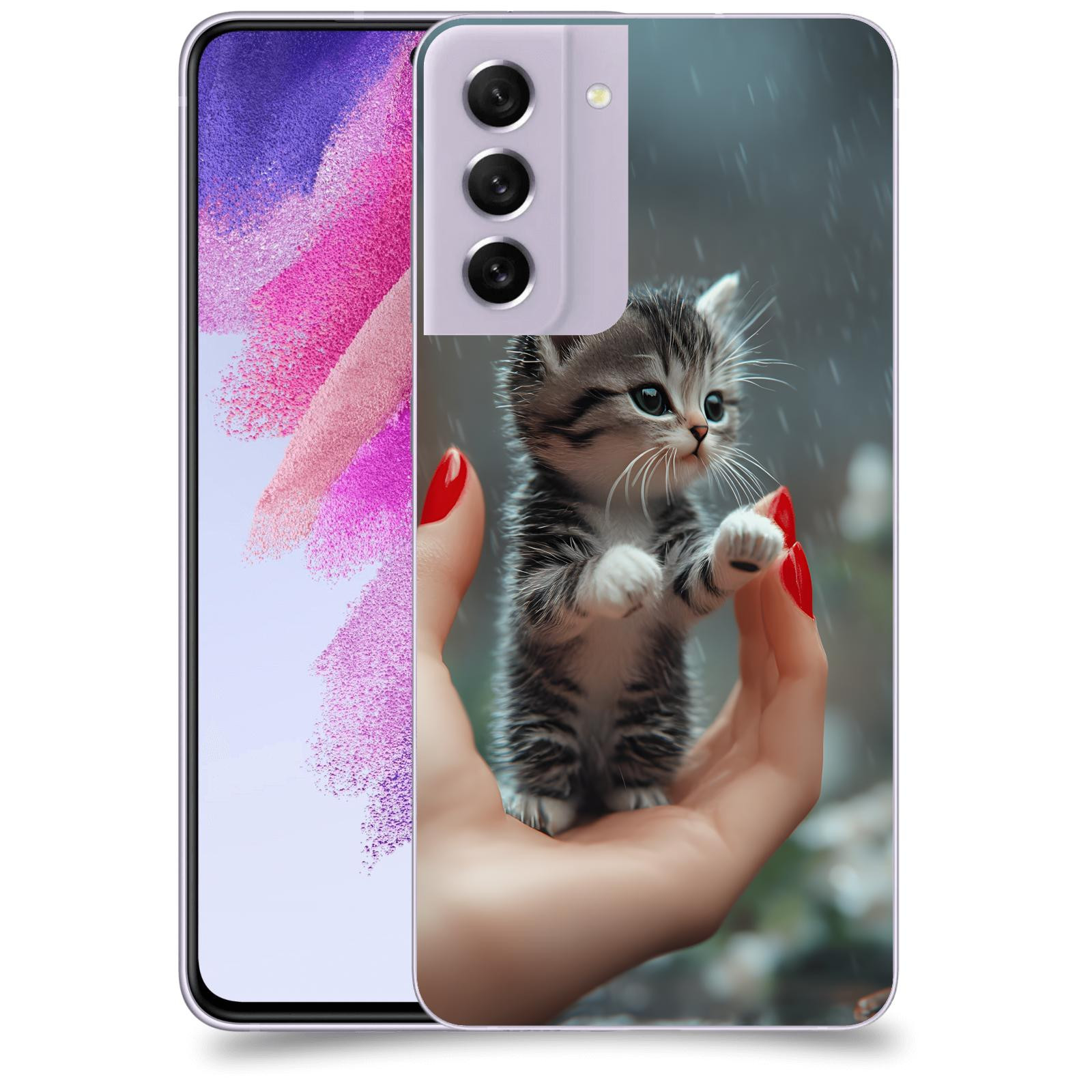 ACOVER Kryt na mobil Samsung Galaxy S21 FE 5G - Koťátko