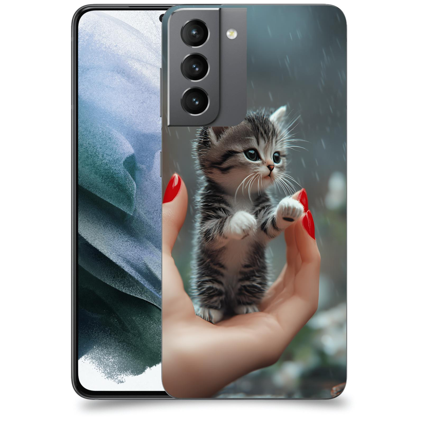 ACOVER Kryt na mobil Samsung Galaxy S21 G991B - Koťátko
