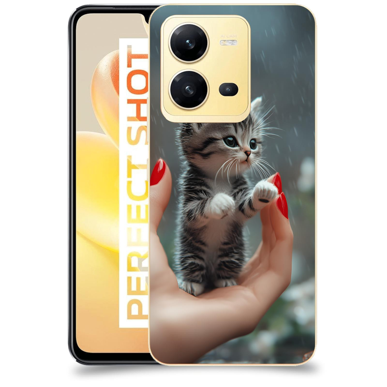 ACOVER Kryt na mobil Vivo X80 Lite - Koťátko