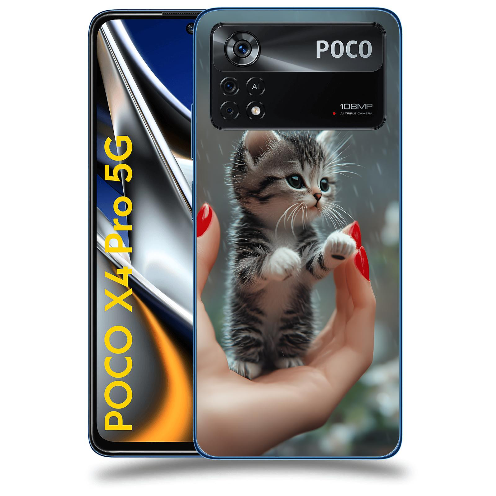 ACOVER Kryt na mobil Xiaomi Poco X4 Pro 5G - Koťátko