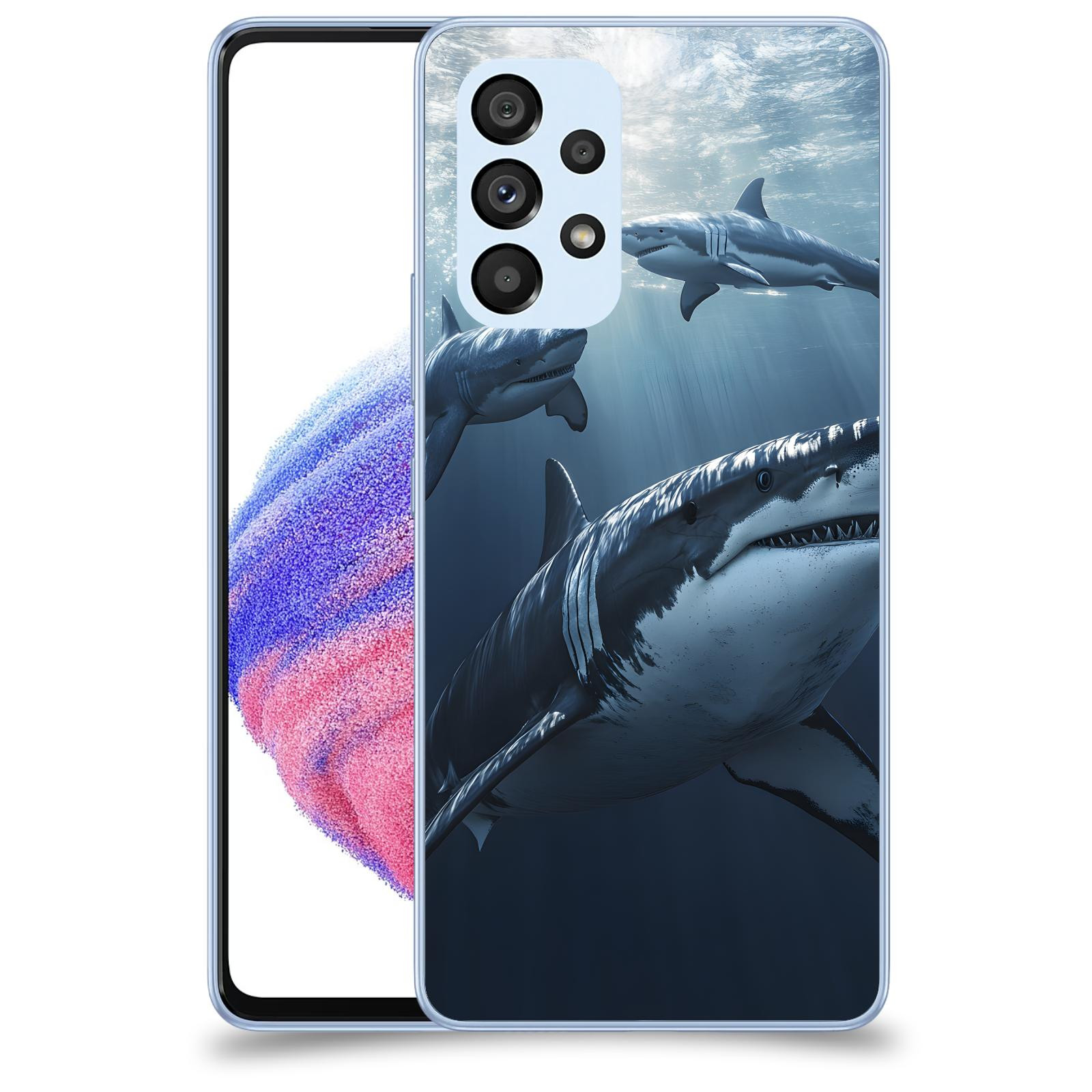 ACOVER Kryt na mobil Samsung Galaxy A32 5G A326B - Žraloci