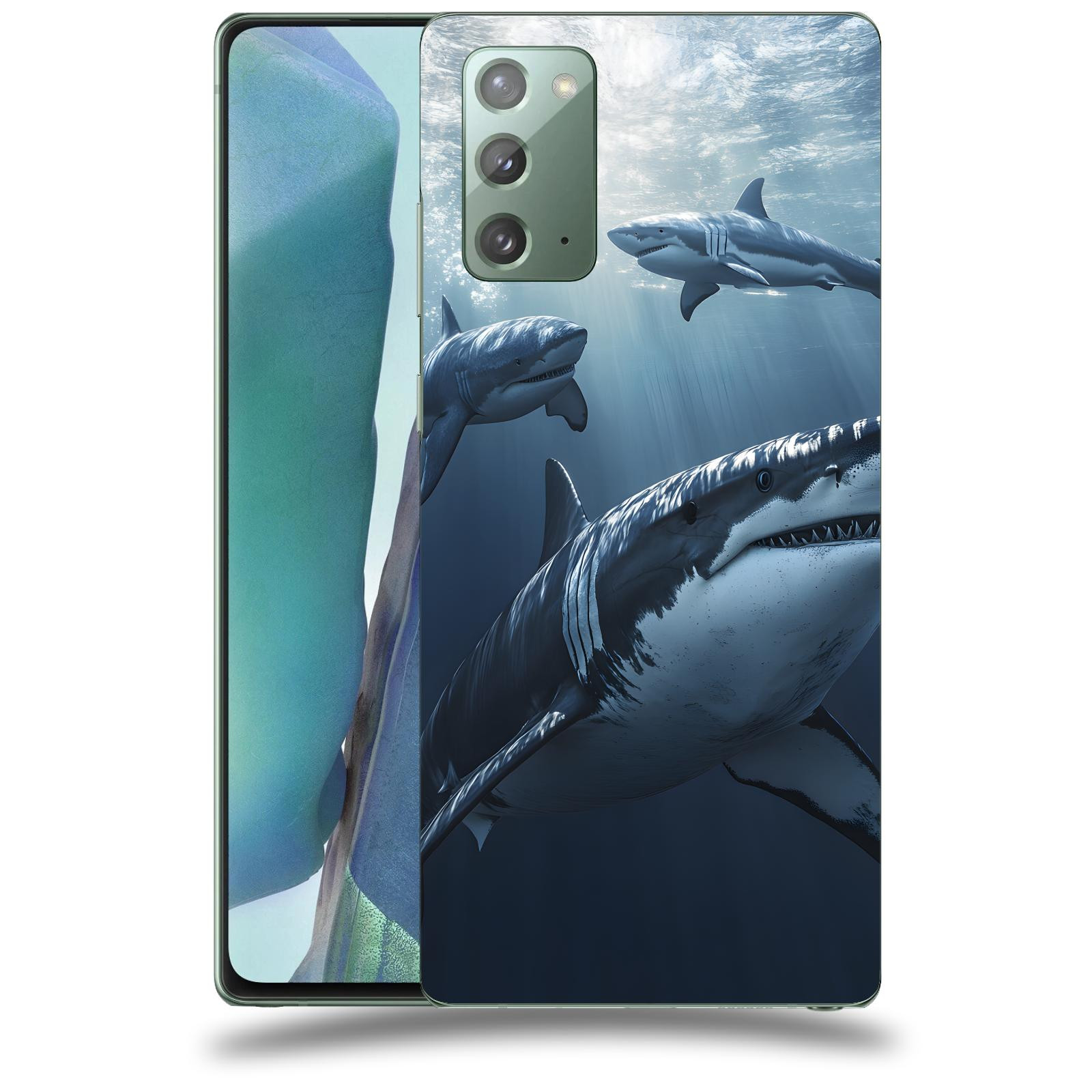 ACOVER Kryt na mobil Samsung Galaxy Note 20 - Žraloci