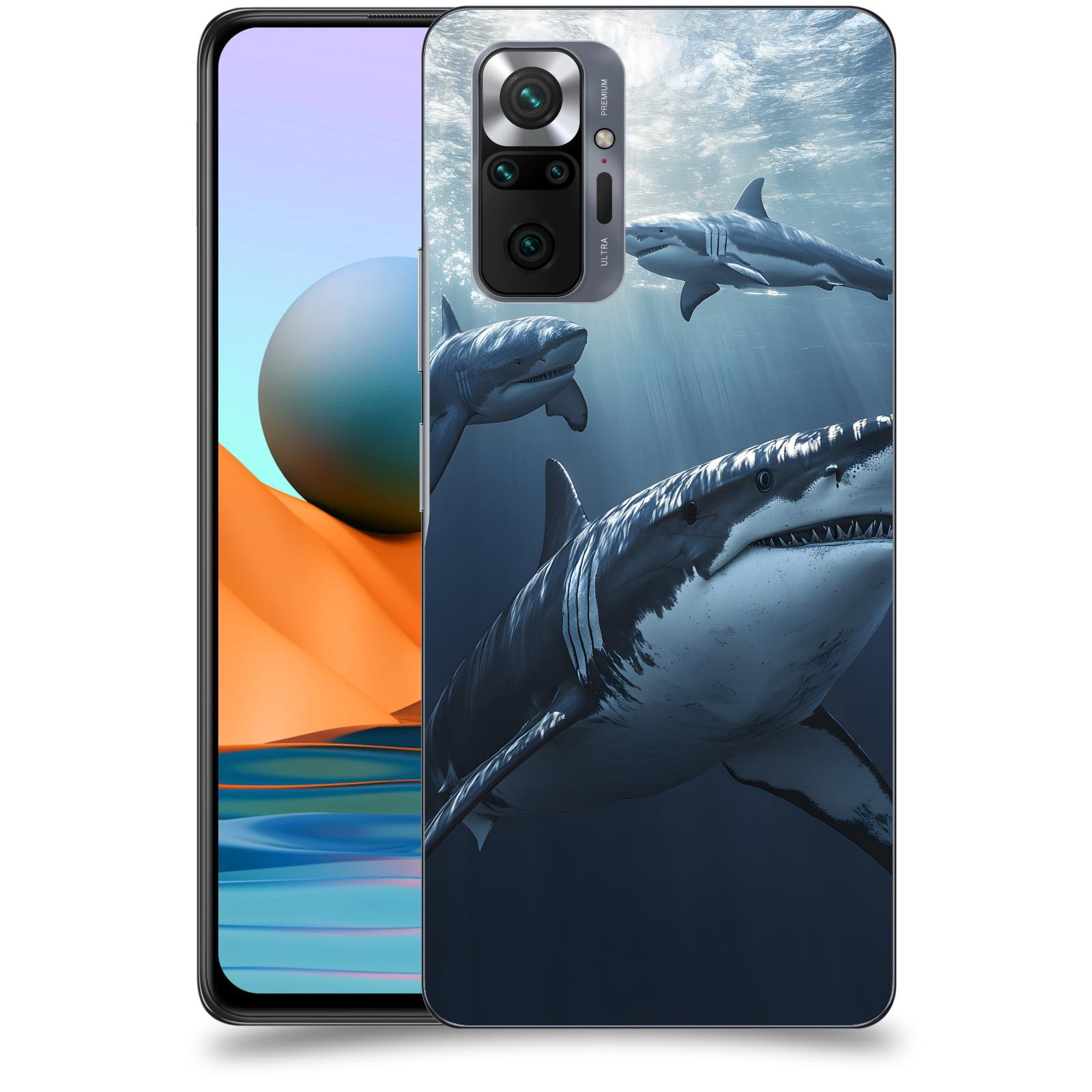 ACOVER Kryt na mobil Xiaomi Redmi Note 10 Pro - Žraloci