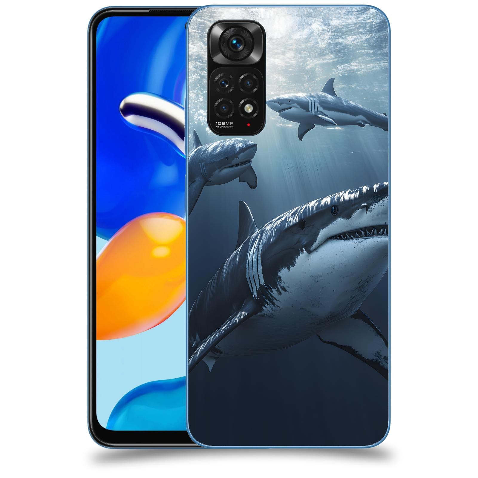 ACOVER Kryt na mobil Xiaomi Redmi Note 11S - Žraloci