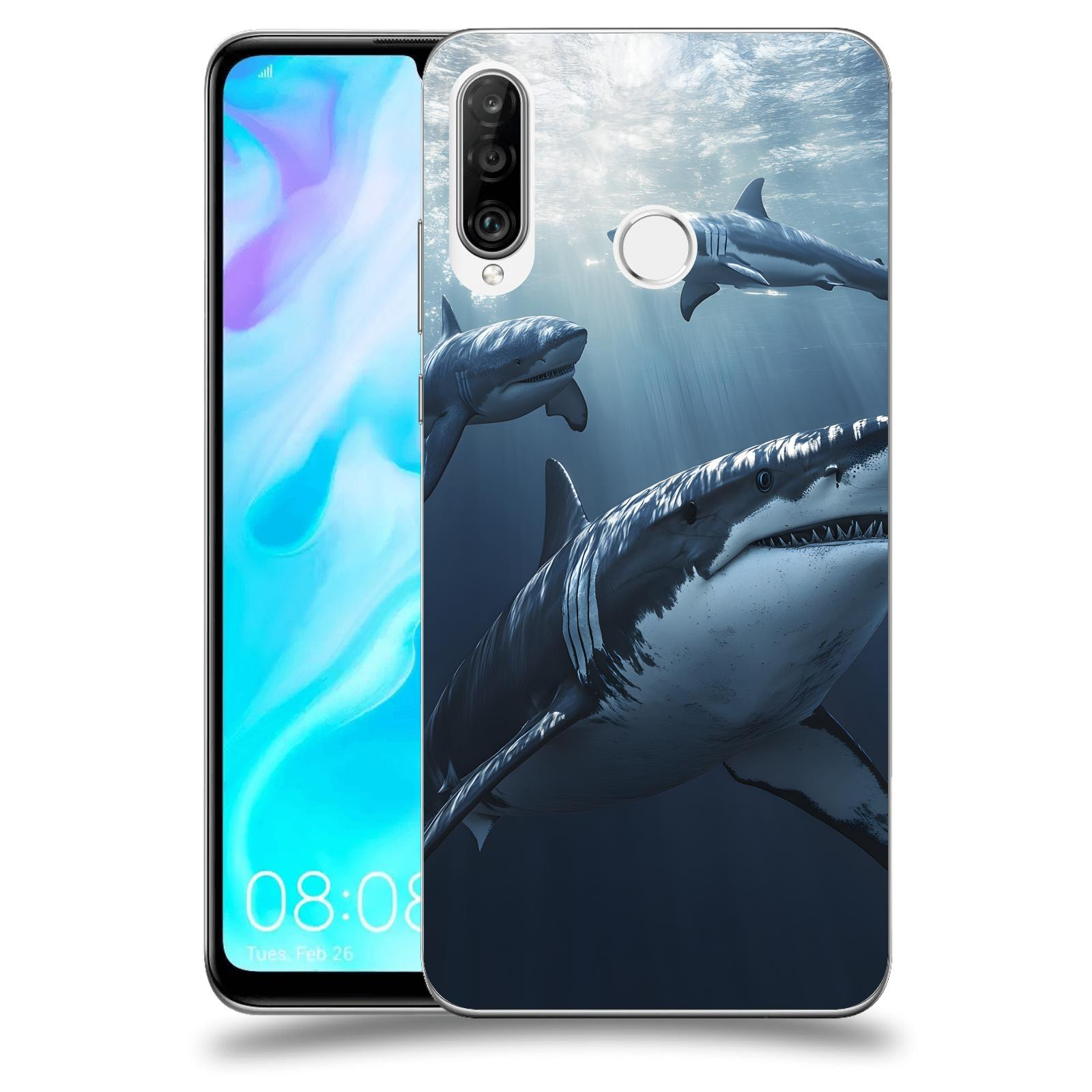 ACOVER Kryt na mobil Huawei P30 Lite - Žraloci