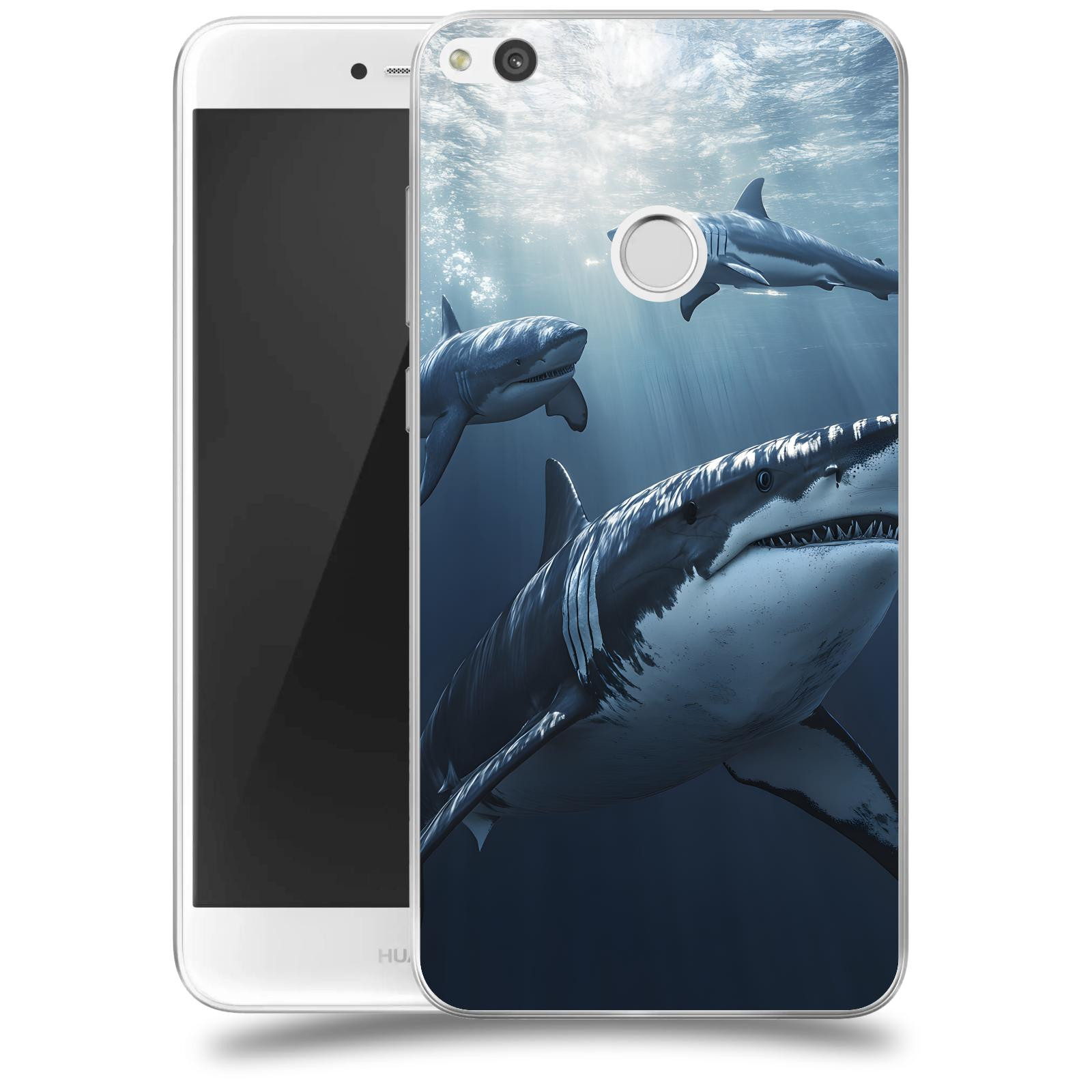 ACOVER Kryt na mobil Huawei P9 Lite 2017 - Žraloci