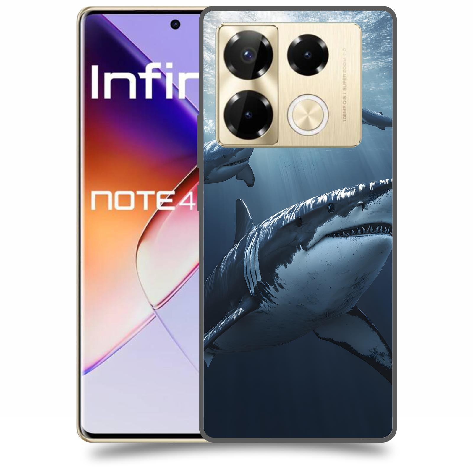 ACOVER Kryt na mobil Infinix Note 40 PRO - Žraloci