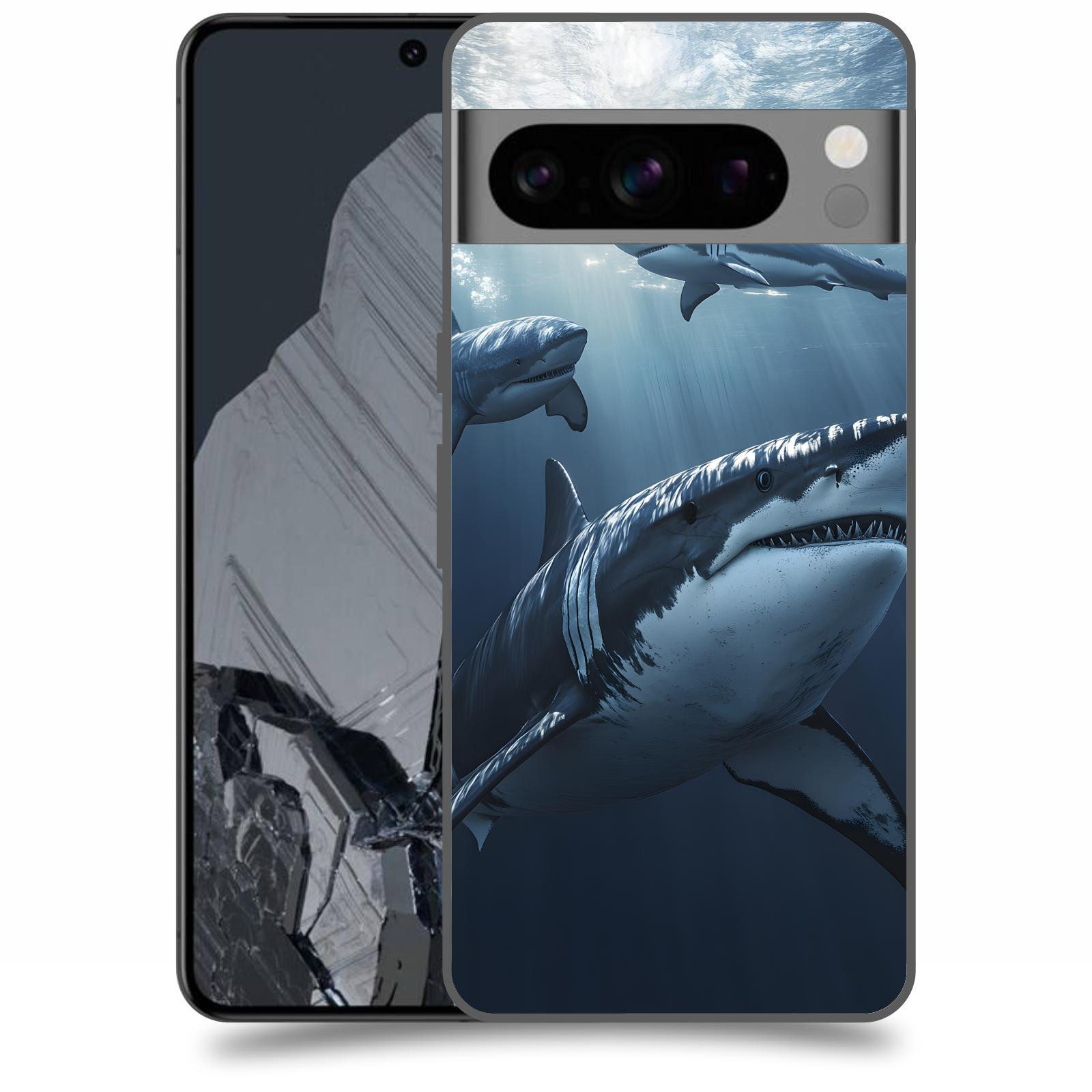 ACOVER Kryt na mobil Google Pixel 8 Pro - Žraloci