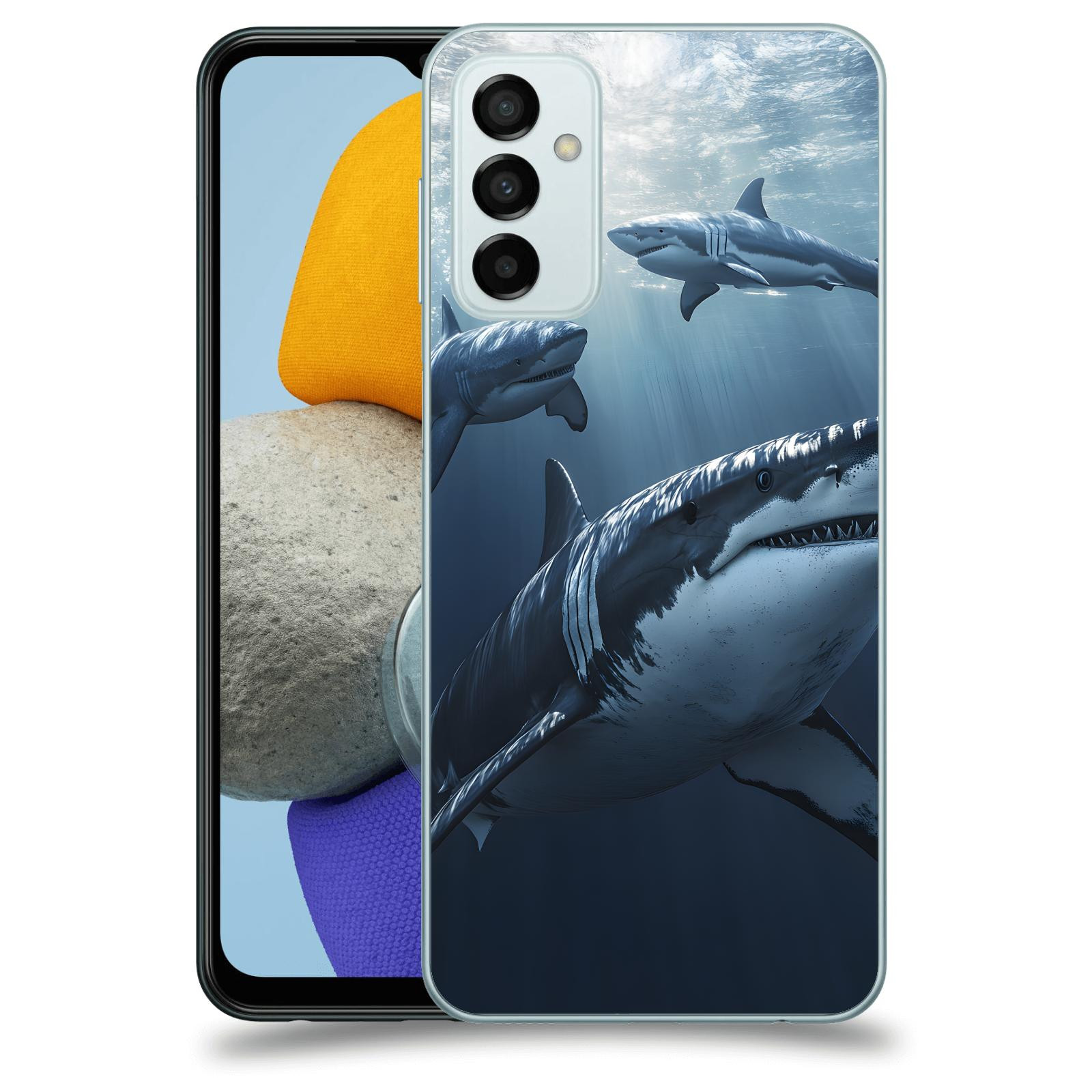 ACOVER Kryt na mobil Samsung Galaxy M23 5G - Žraloci