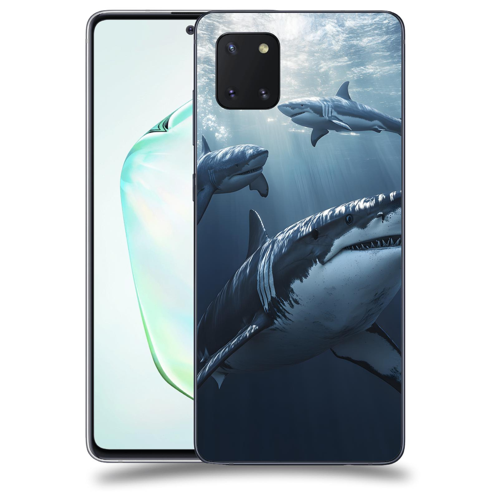 ACOVER Kryt na mobil Samsung Galaxy Note 10 Lite N770F - Žraloci