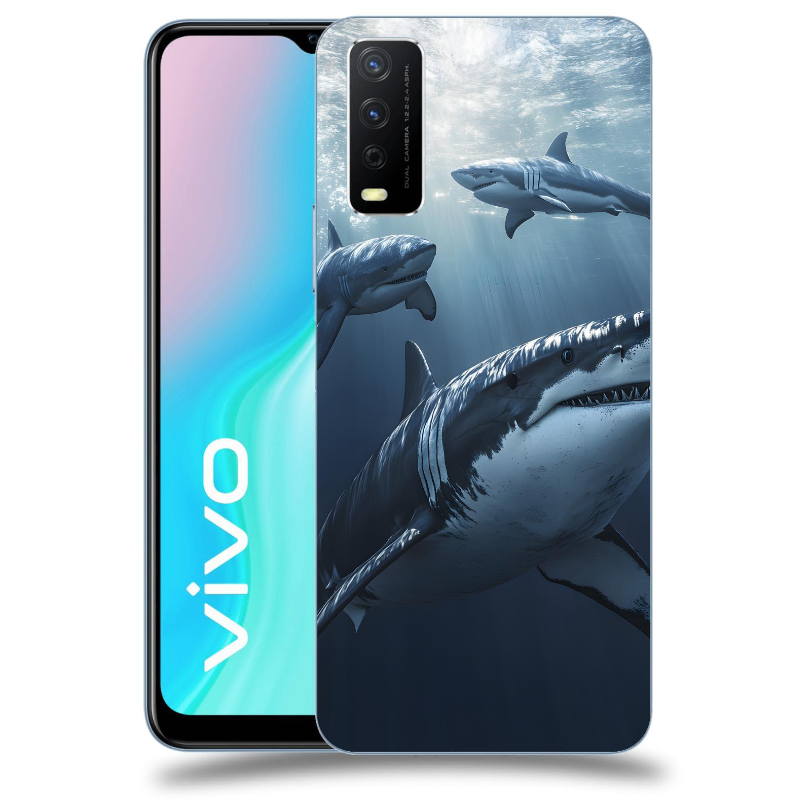 ACOVER Kryt na mobil Vivo Y11s - Žraloci