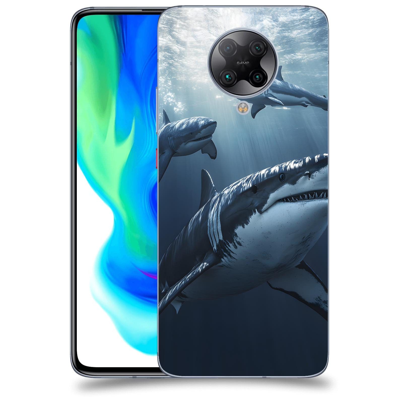 ACOVER Kryt na mobil Xiaomi Poco F2 Pro - Žraloci