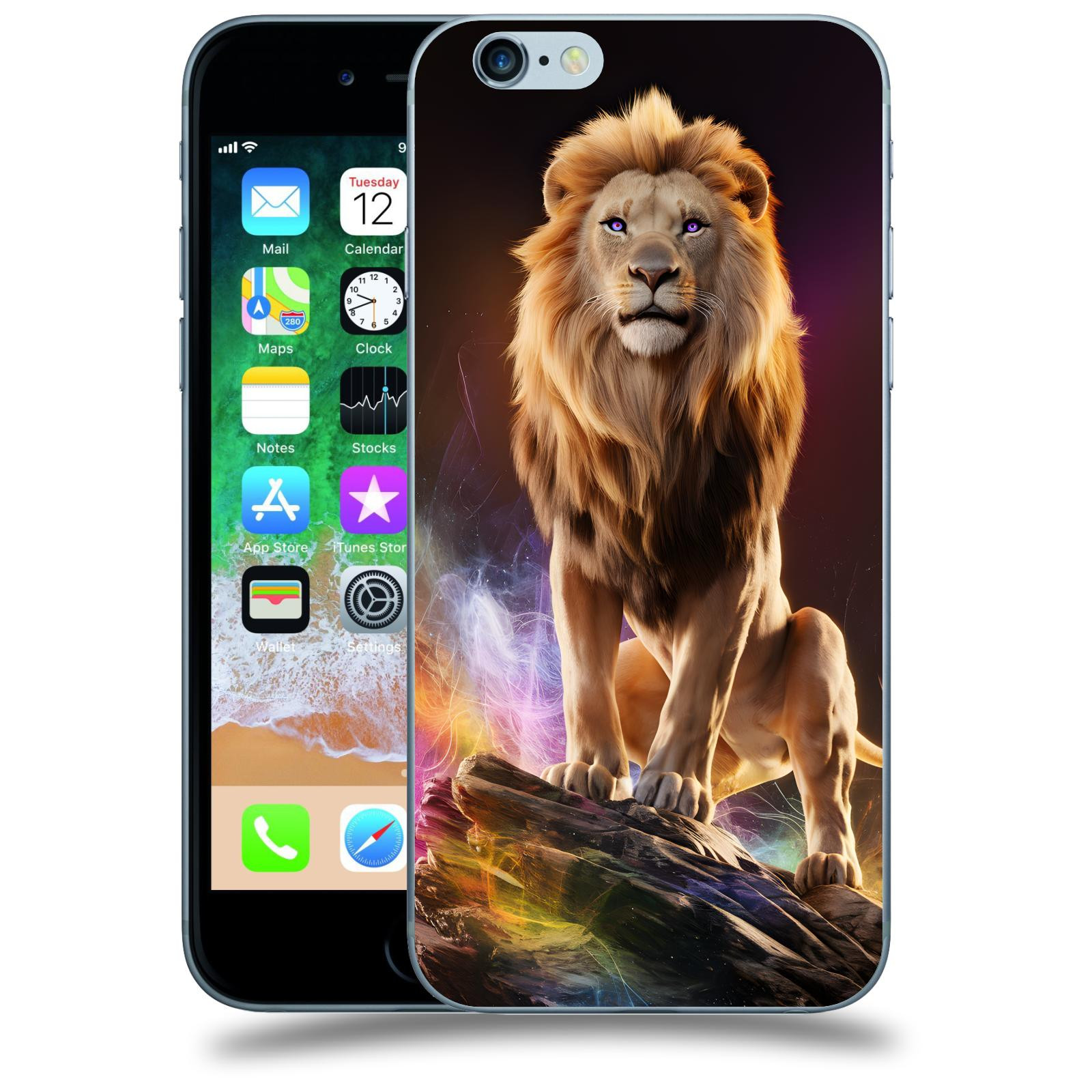 ACOVER Kryt na mobil Apple iPhone 6/6S - Magic Lion