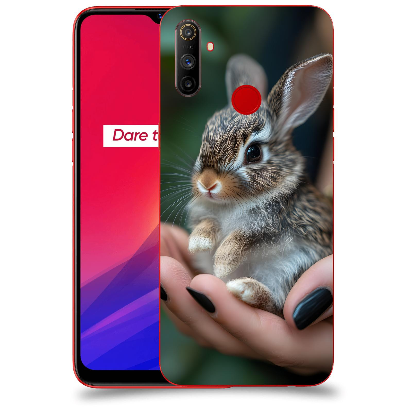 ACOVER Kryt na mobil Realme C3 - Králíček