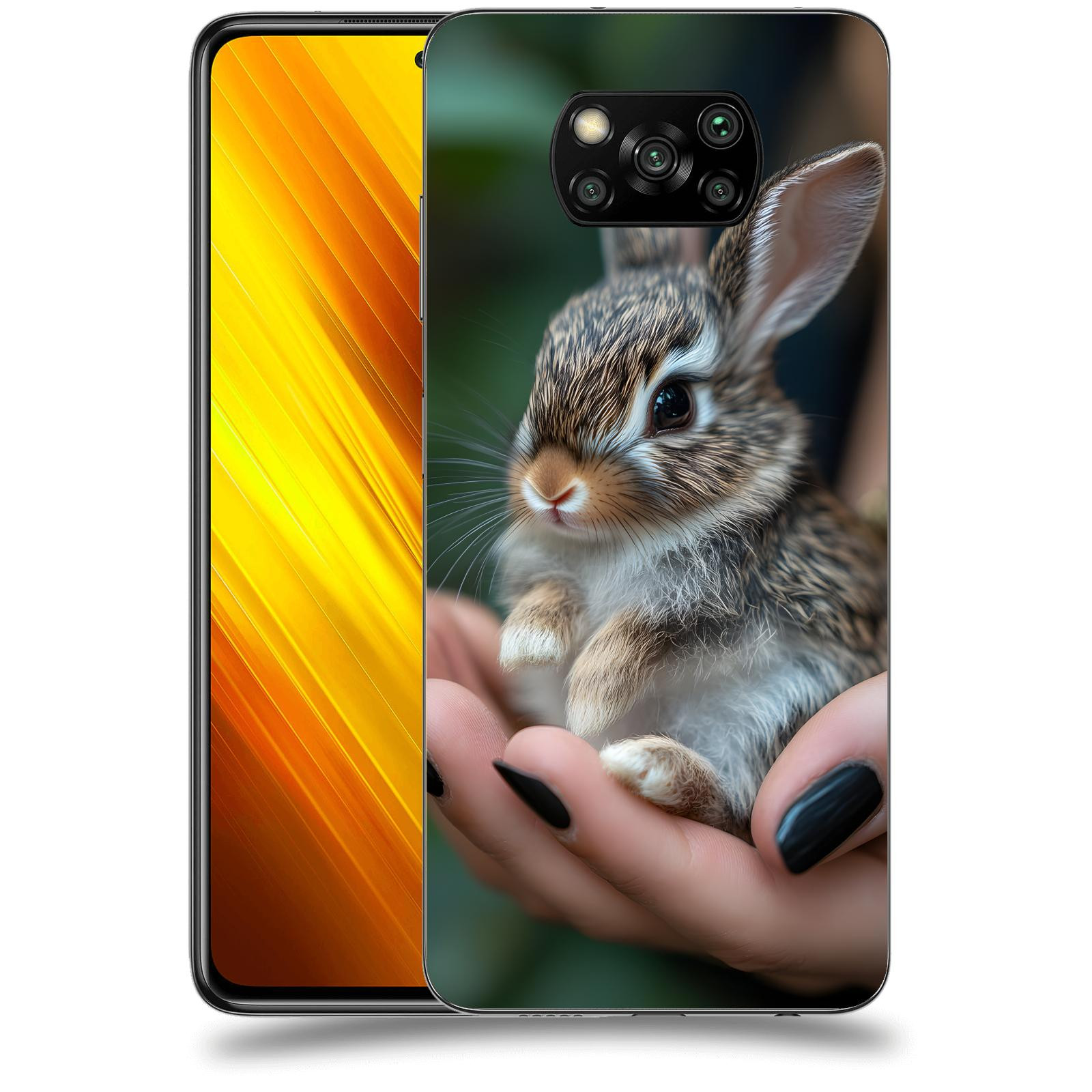 ACOVER Kryt na mobil Xiaomi Poco X3 - Králíček