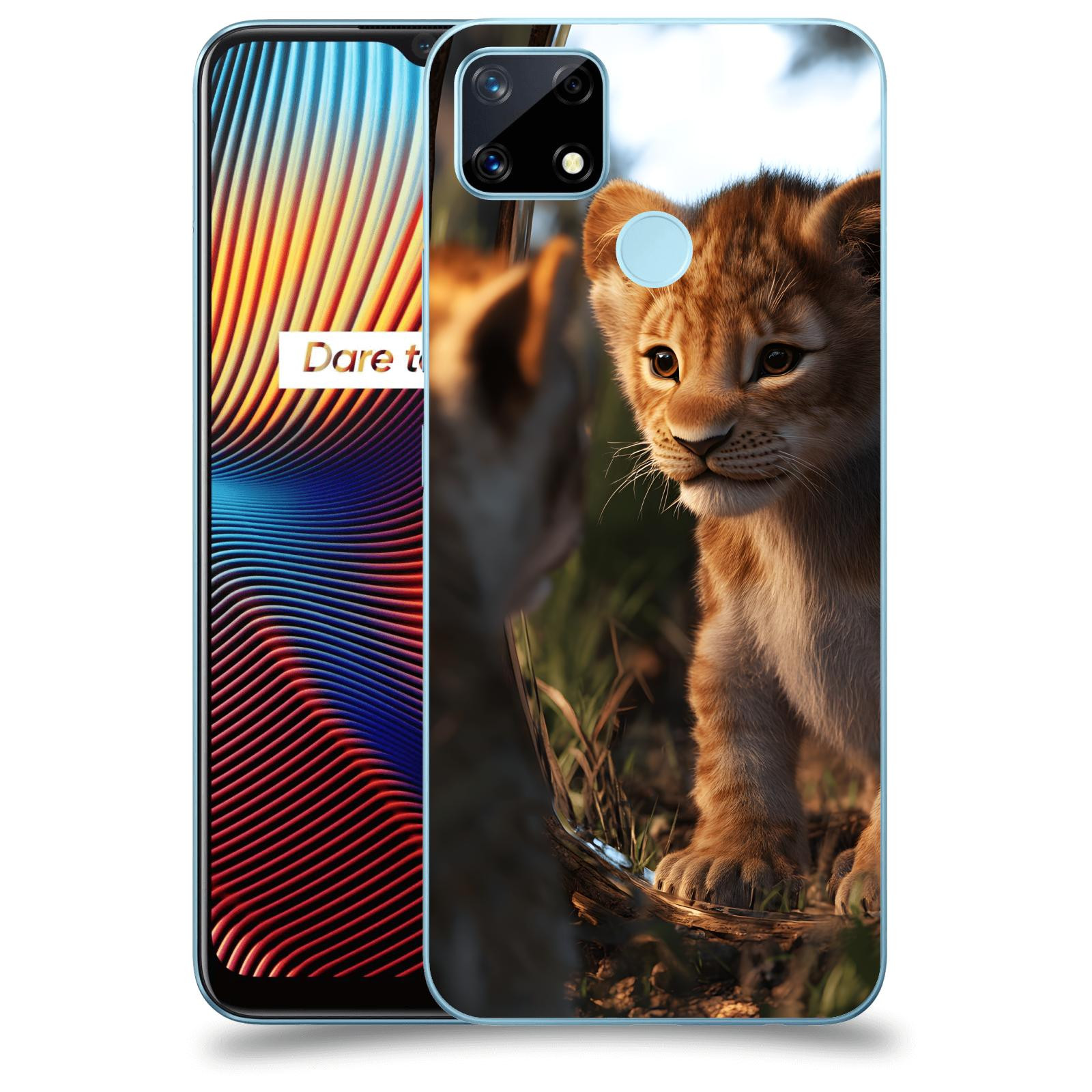 ACOVER Kryt na mobil Realme 7i - Lvíče