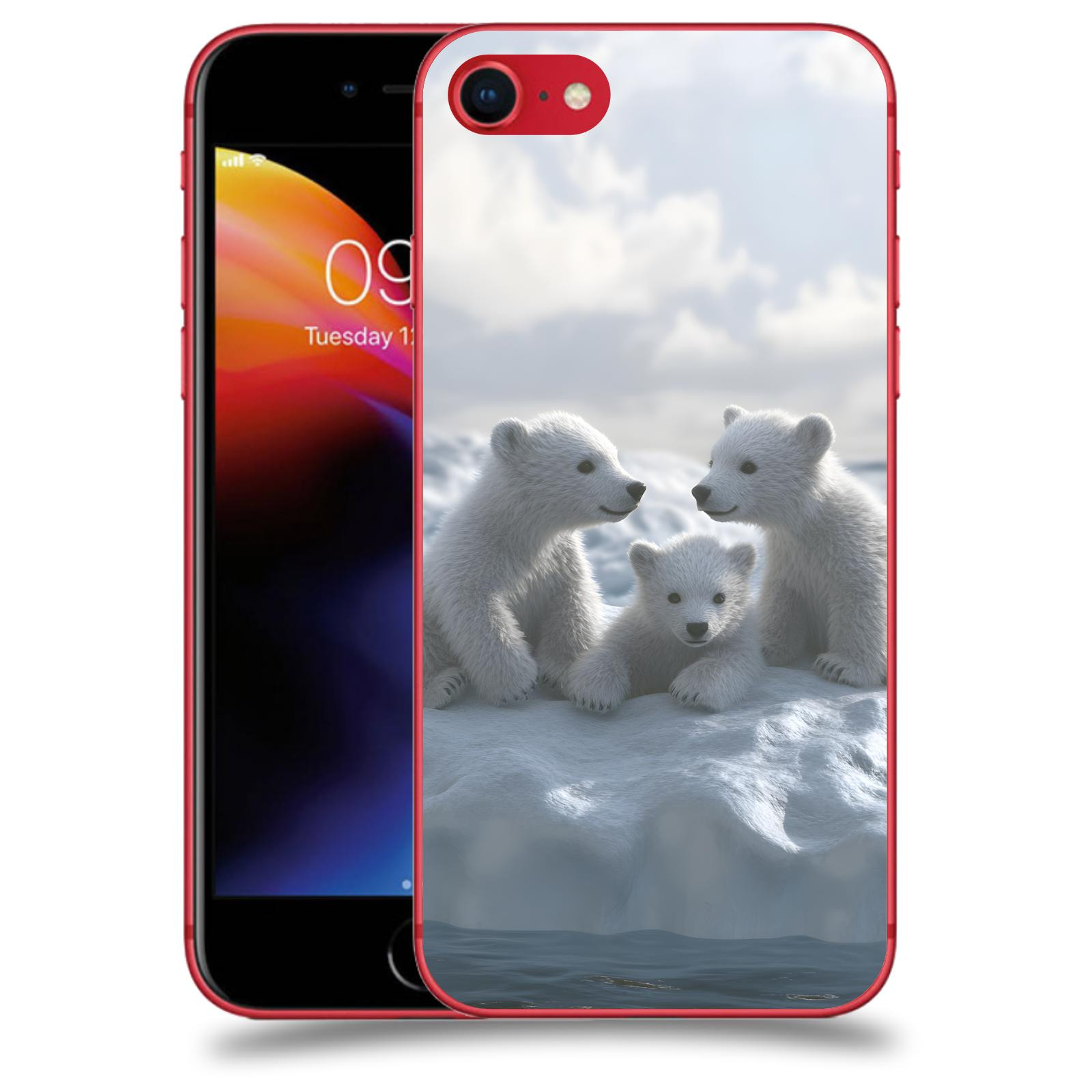 ACOVER Kryt na mobil Apple iPhone 8 - Medvíďata