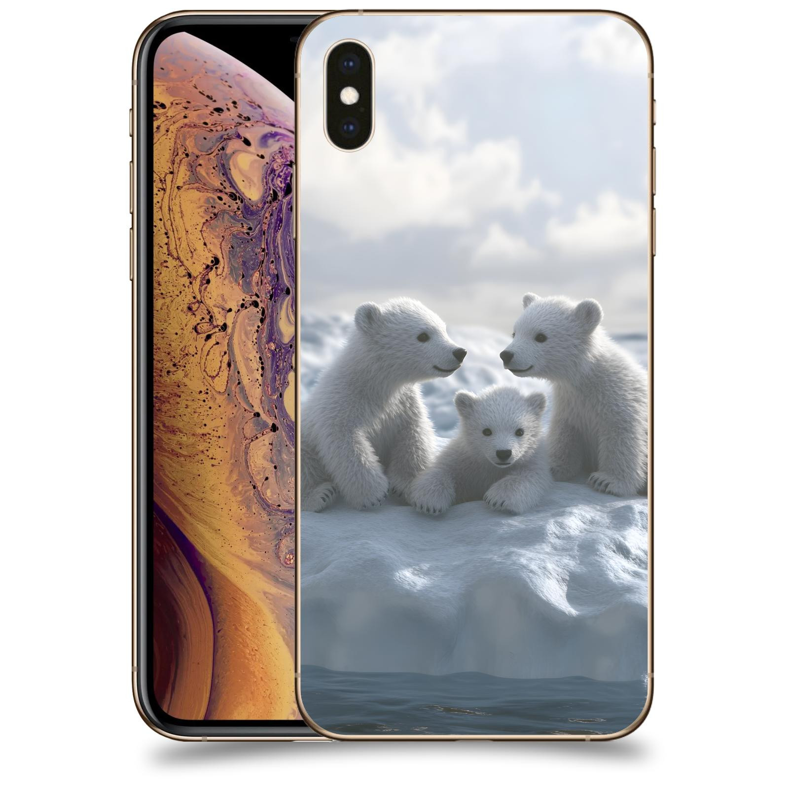 ACOVER Kryt na mobil Apple iPhone XS Max - Medvíďata