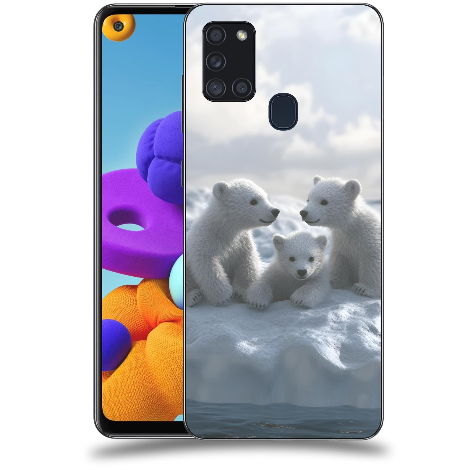ACOVER Kryt na mobil Samsung Galaxy A21s - Medvíďata
