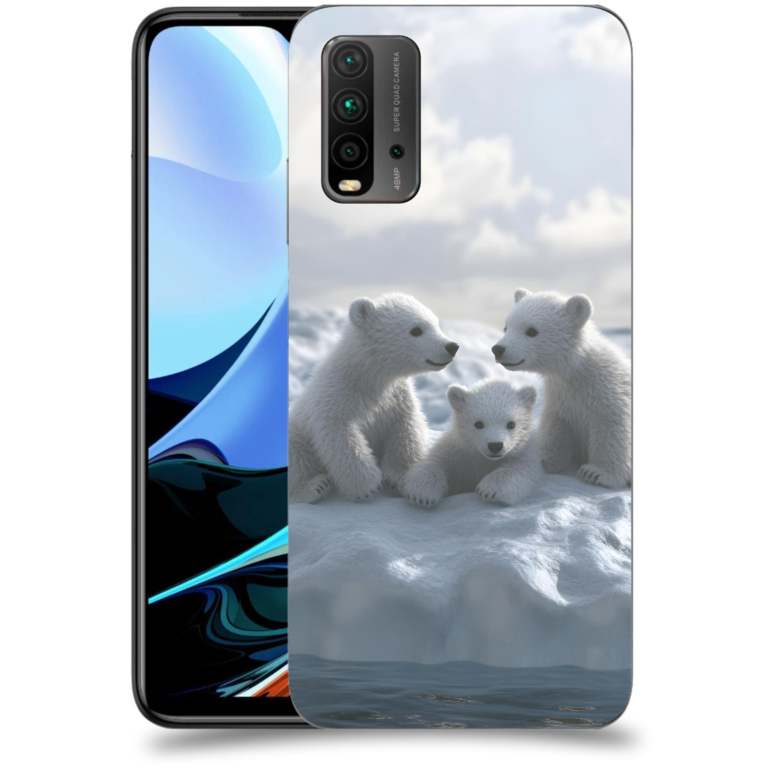 ACOVER Kryt na mobil Xiaomi Redmi 9T - Medvíďata