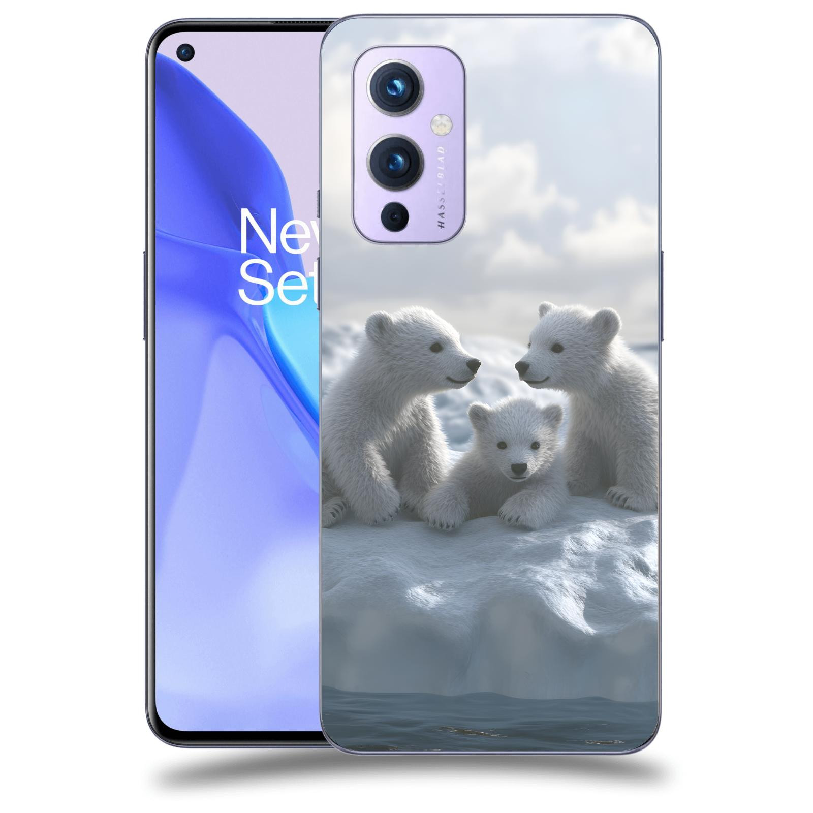 ACOVER Kryt na mobil OnePlus 9 - Medvíďata