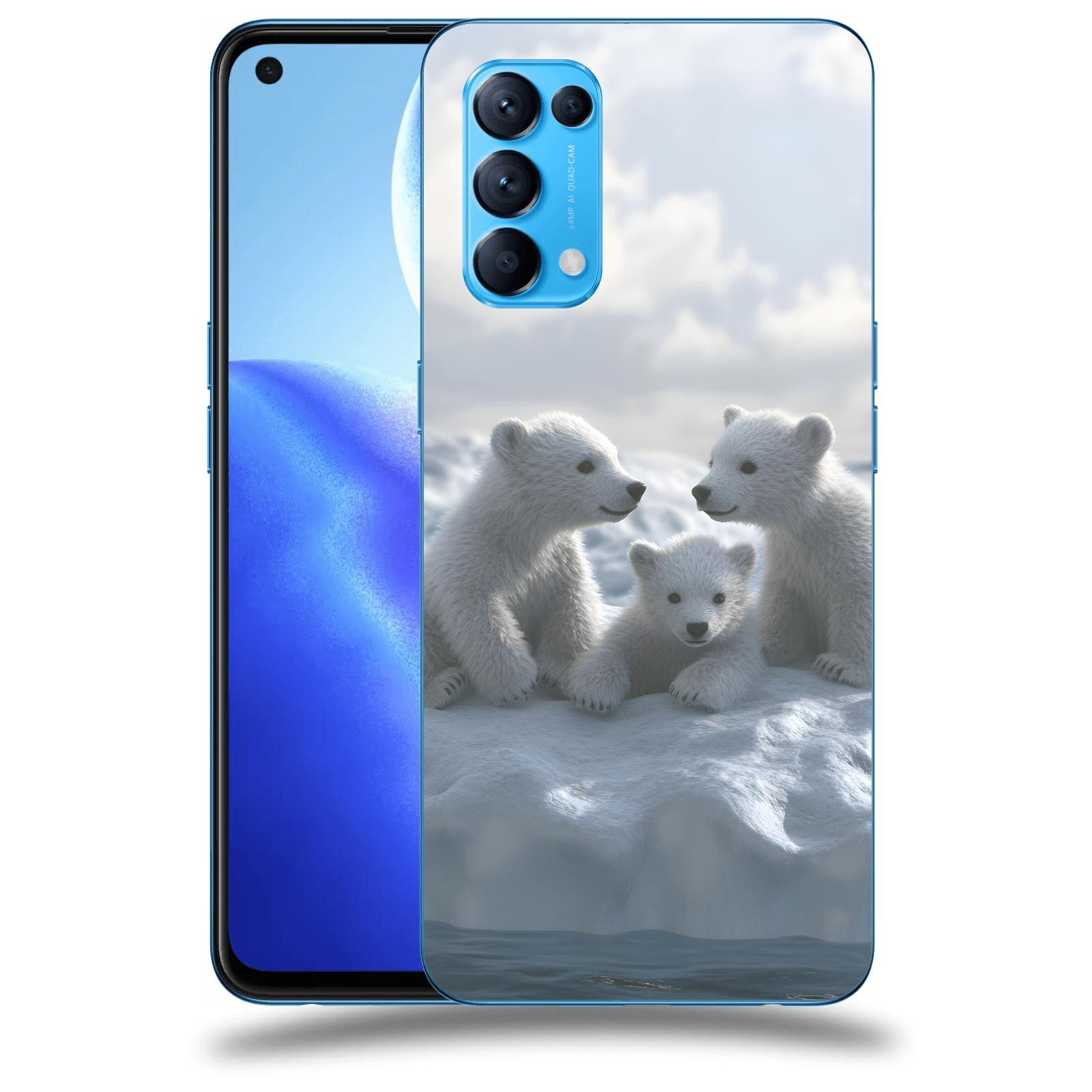 ACOVER Kryt na mobil OPPO Reno 5 5G - Medvíďata