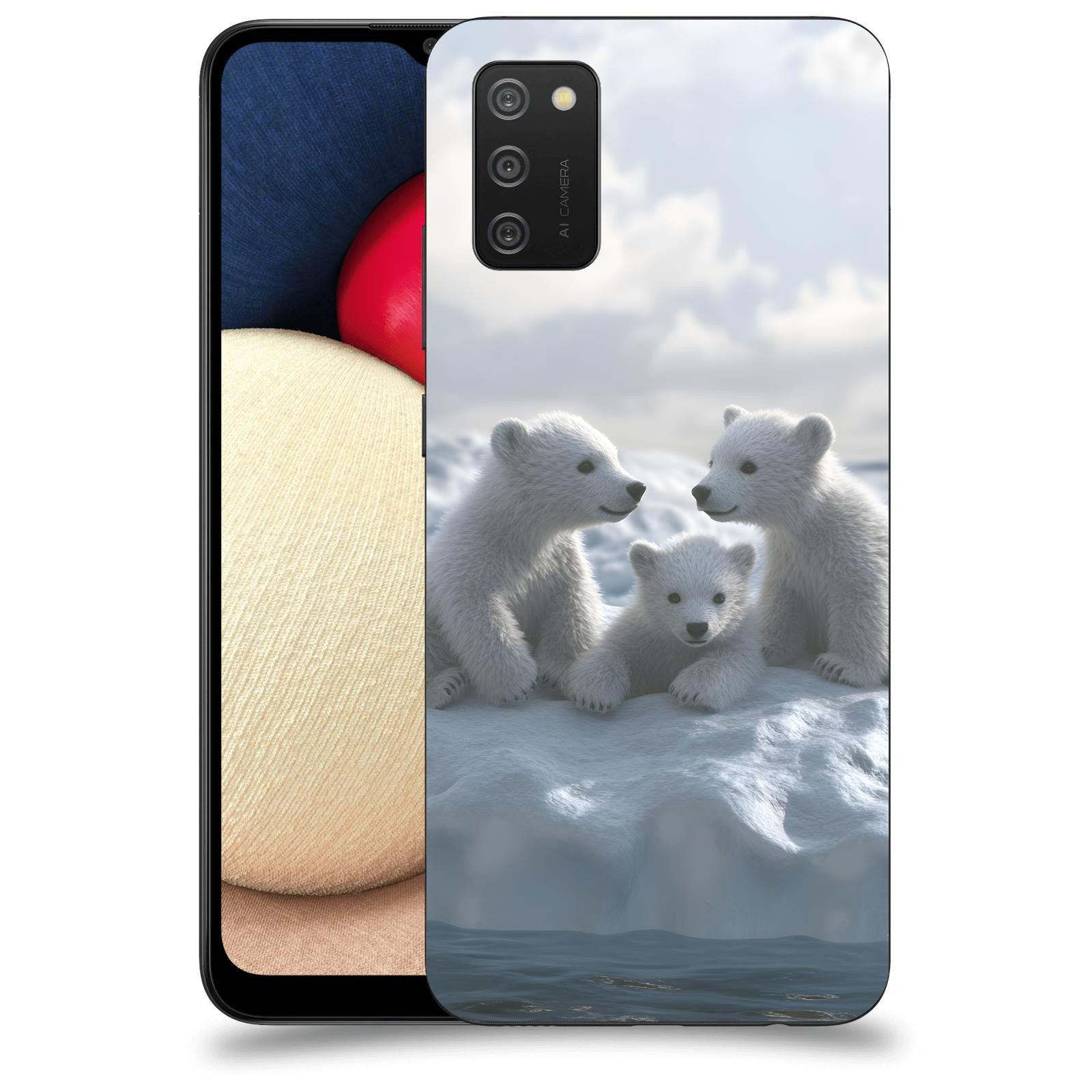ACOVER Kryt na mobil Samsung Galaxy A02s A025G - Medvíďata