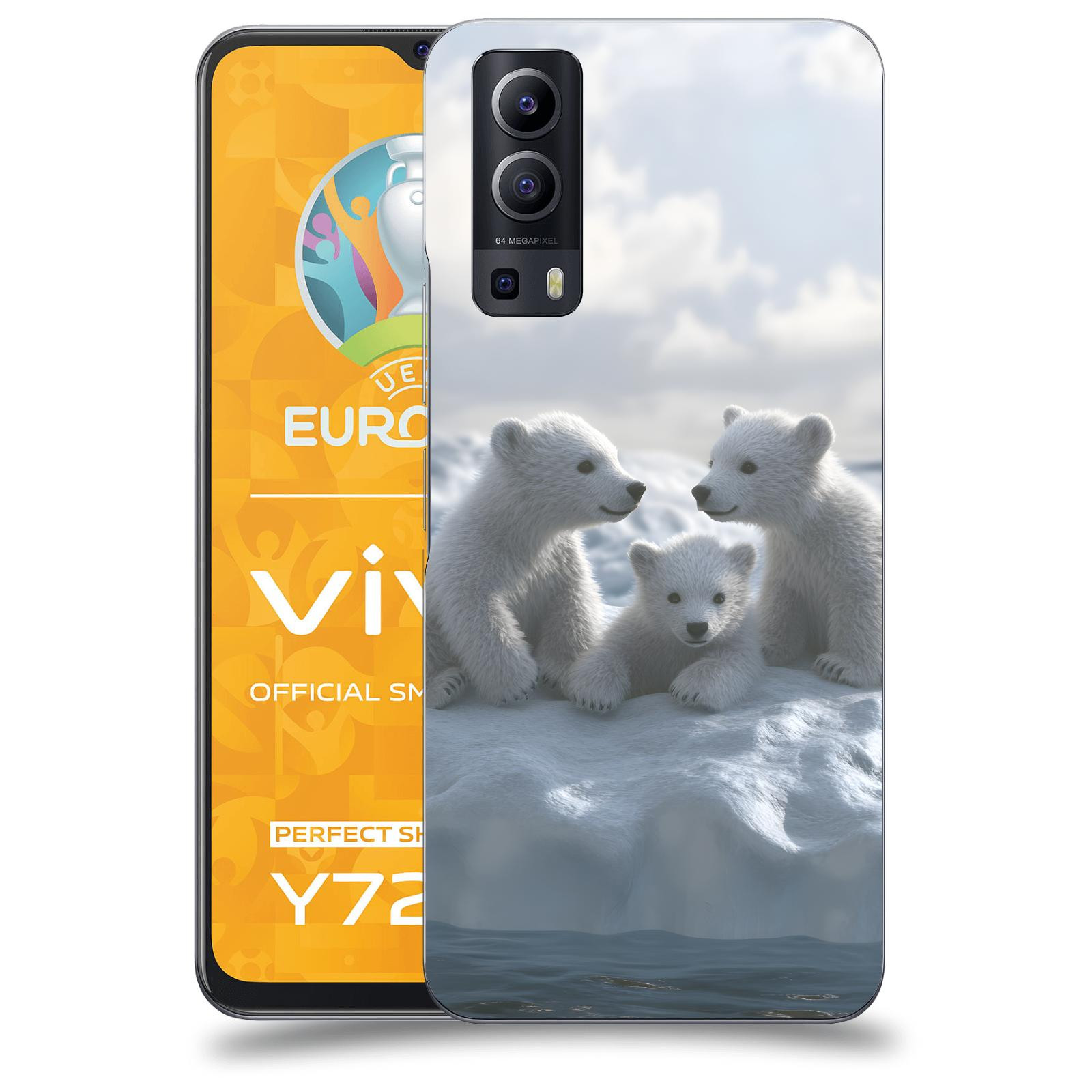 ACOVER Kryt na mobil Vivo Y72 5G - Medvíďata