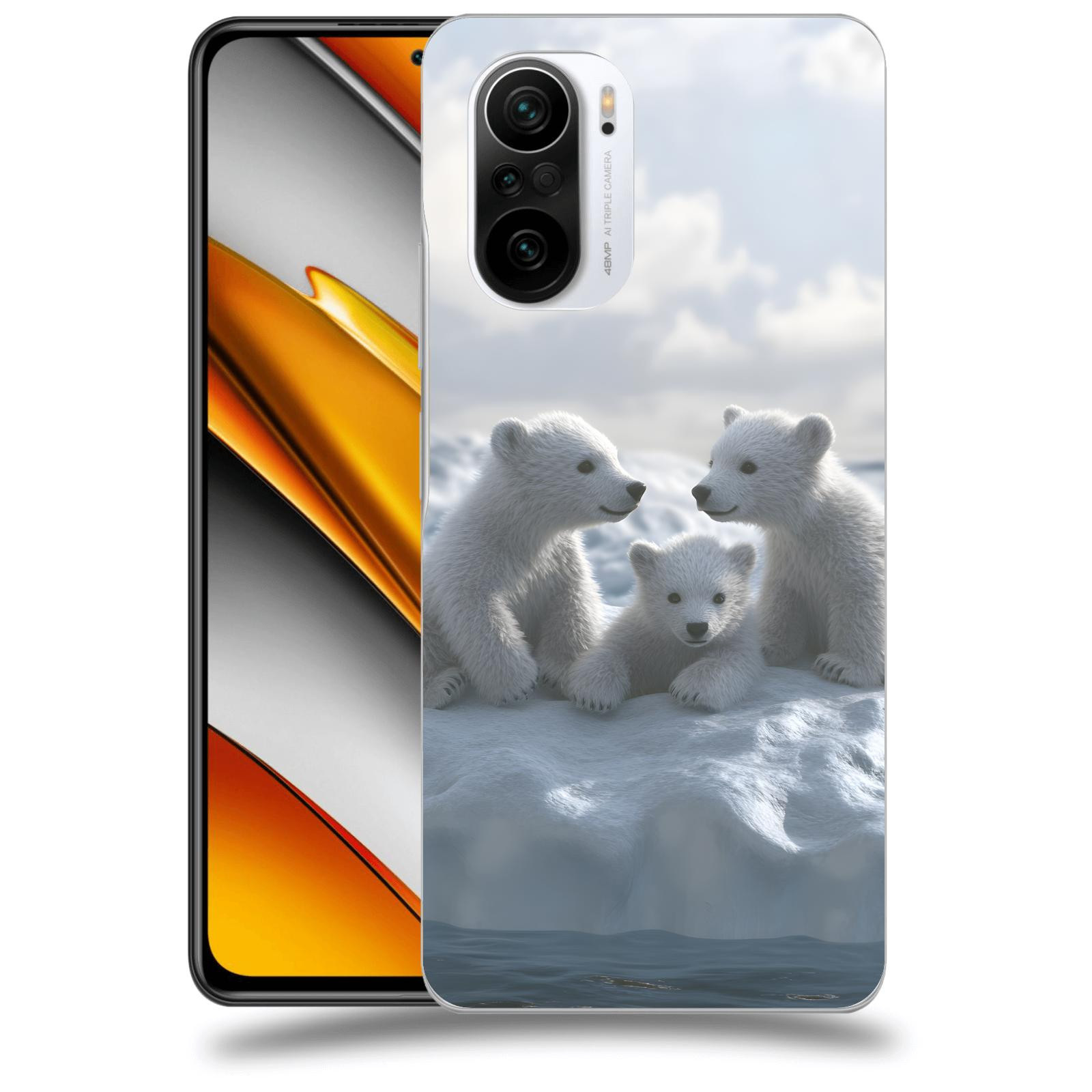 ACOVER Kryt na mobil Xiaomi Poco F3 - Medvíďata