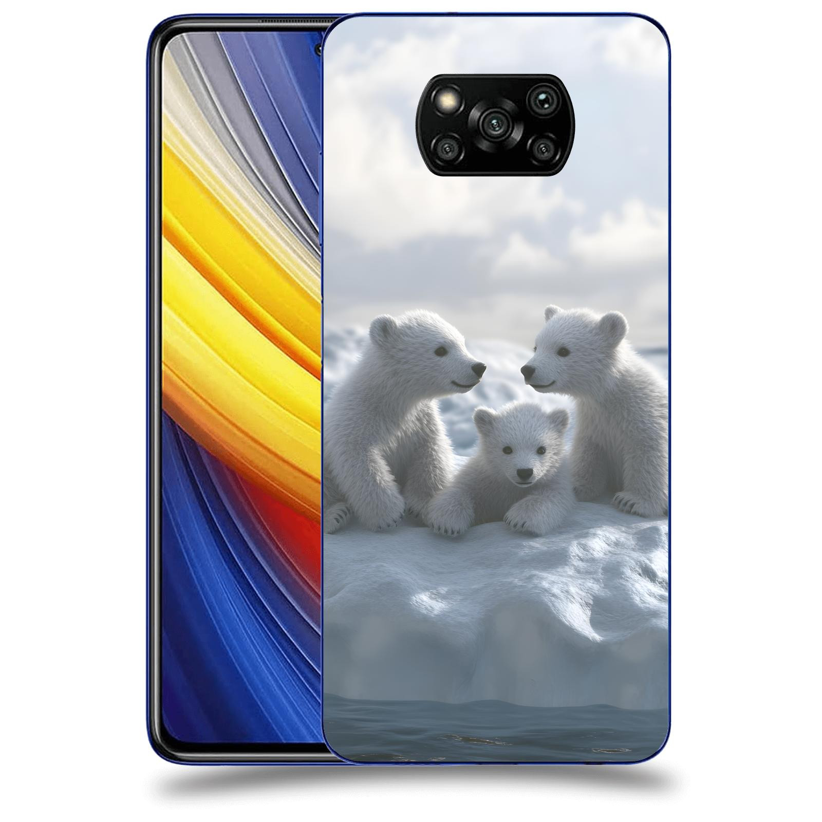 ACOVER Kryt na mobil Xiaomi Poco X3 Pro - Medvíďata