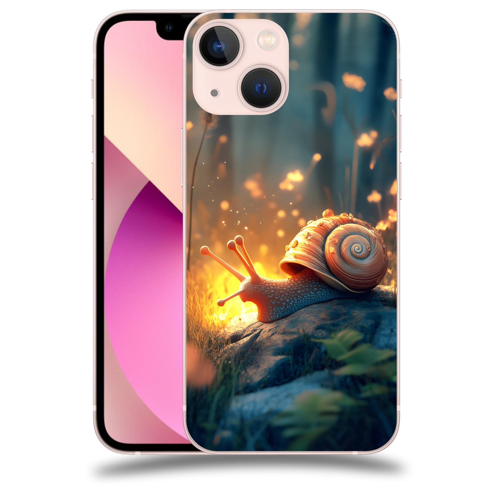 ACOVER Kryt na mobil Apple iPhone 13 mini - Šnek