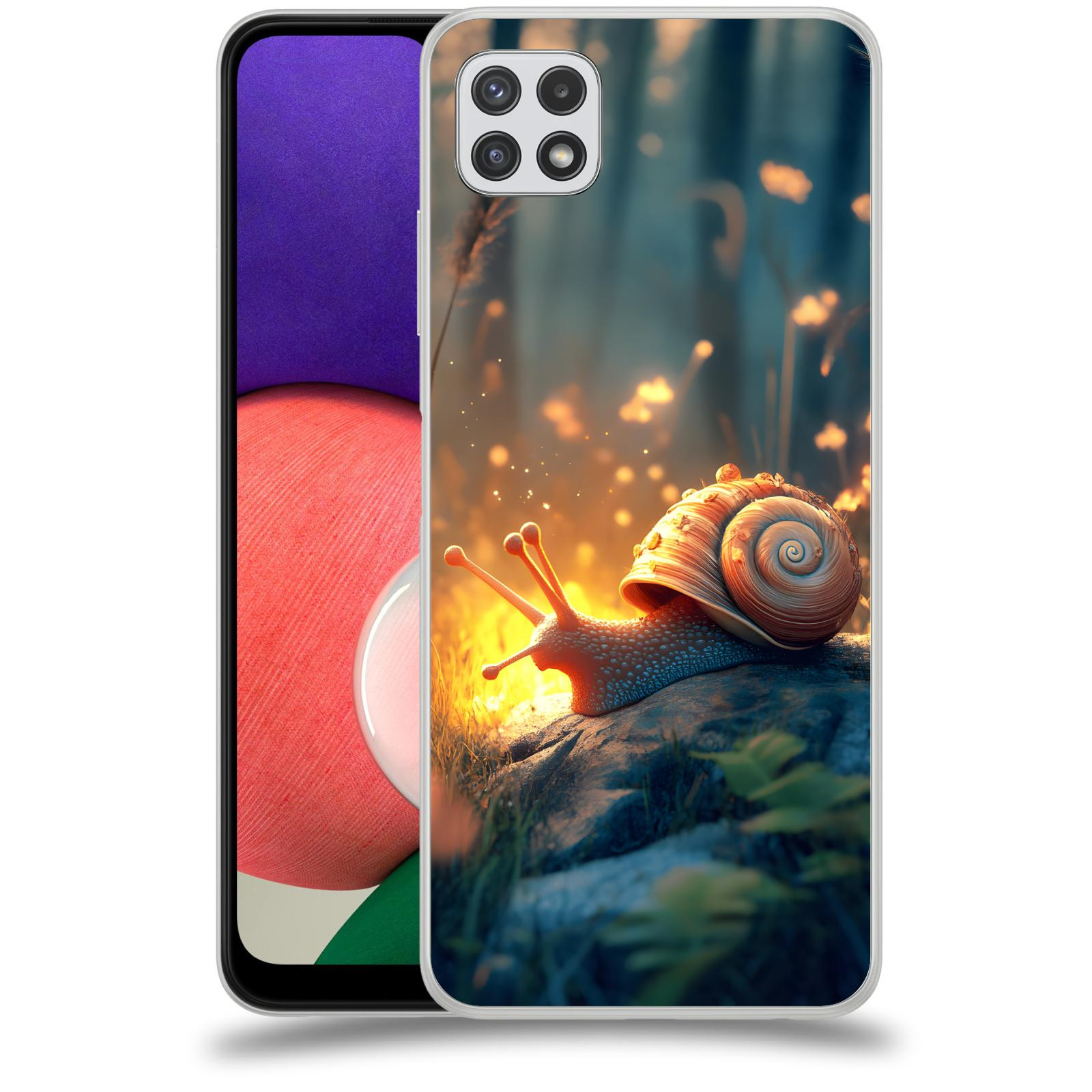 ACOVER Kryt na mobil Samsung Galaxy A22 A225F - Šnek