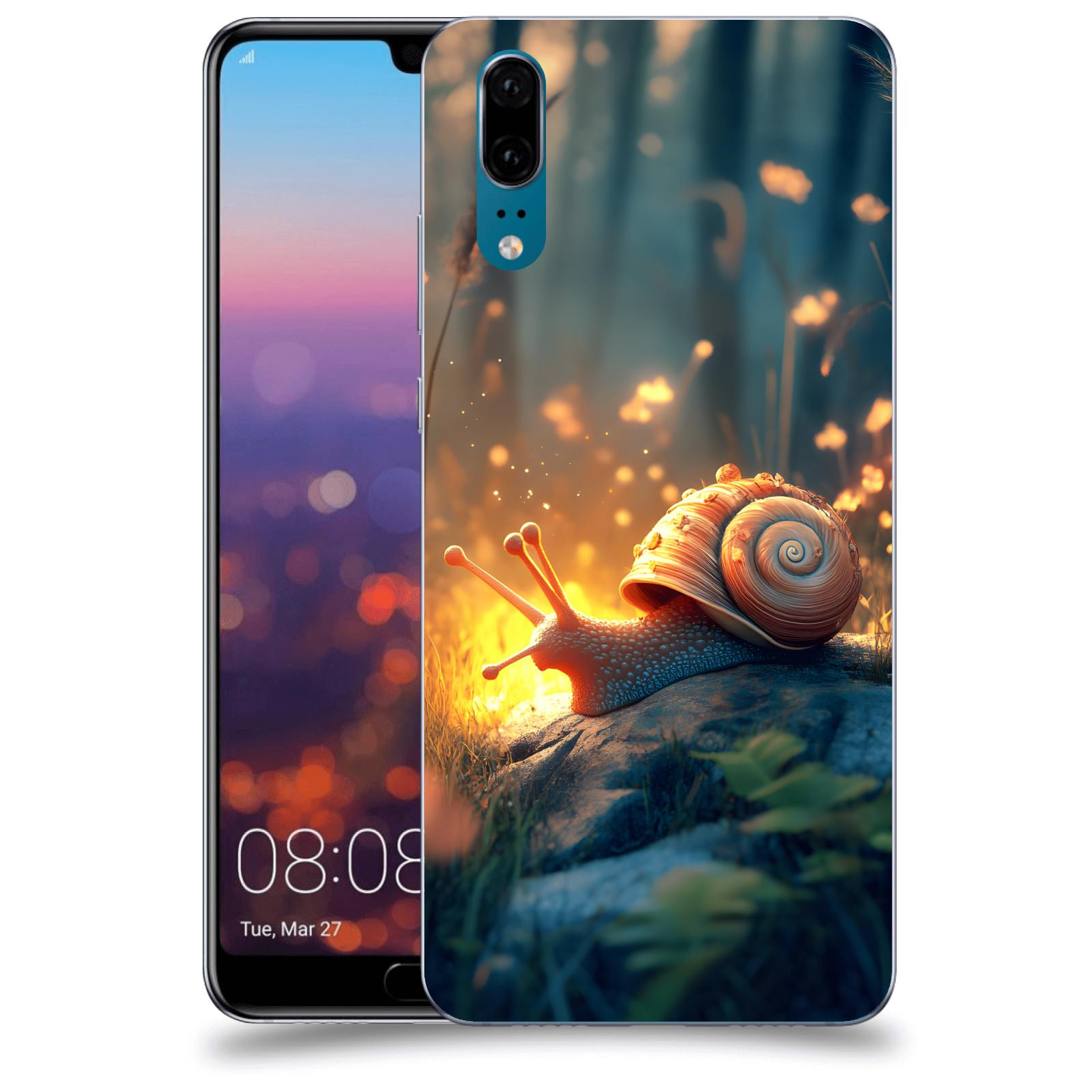 ACOVER Kryt na mobil Huawei P20 - Šnek