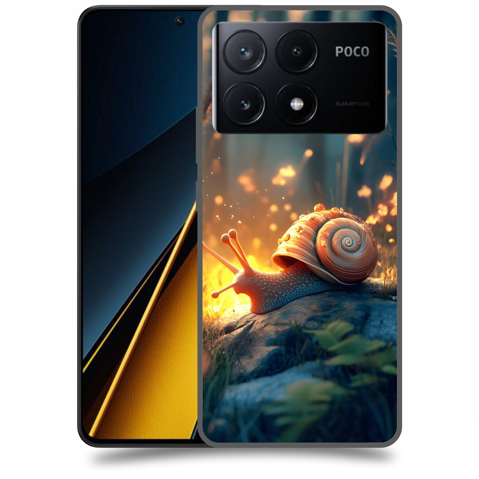 ACOVER Kryt na mobil Poco X6 Pro 5G - Šnek