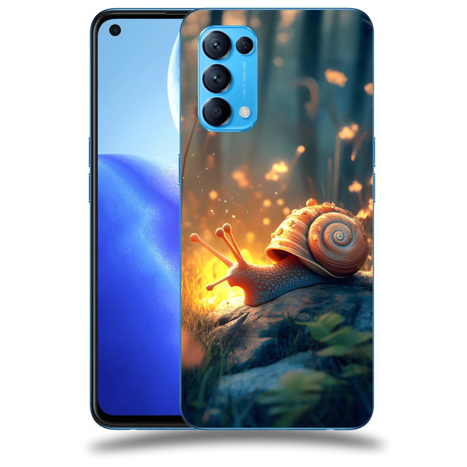 ACOVER Kryt na mobil OPPO Reno 5 5G - Šnek