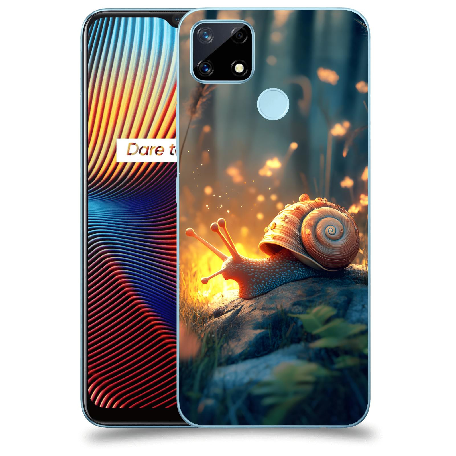 ACOVER Kryt na mobil Realme 7i - Šnek