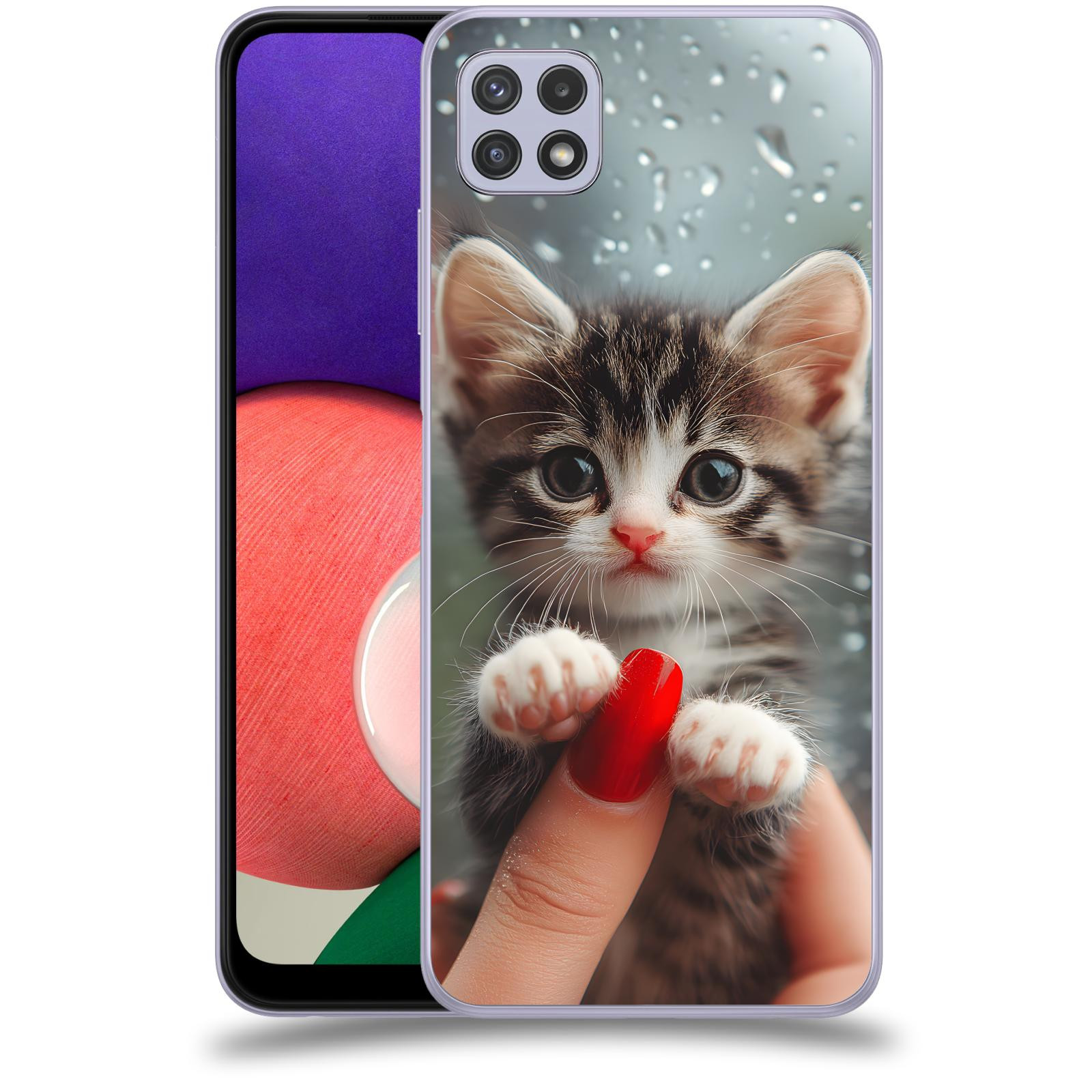 ACOVER Kryt na mobil Samsung Galaxy A22 5G A226B - Koťátko 2