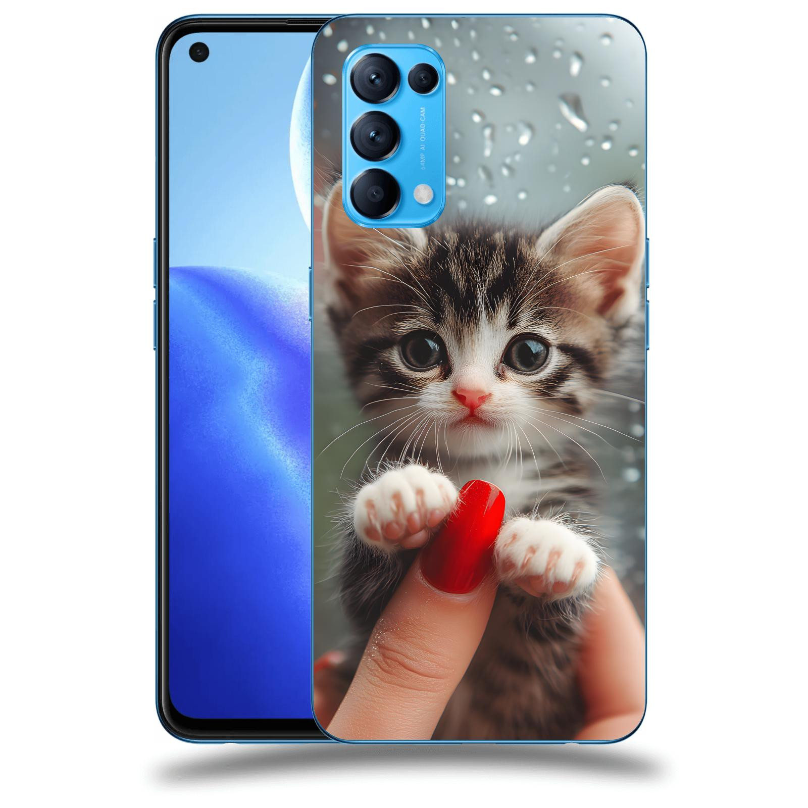 ACOVER Kryt na mobil OPPO Reno 5 5G - Koťátko 2