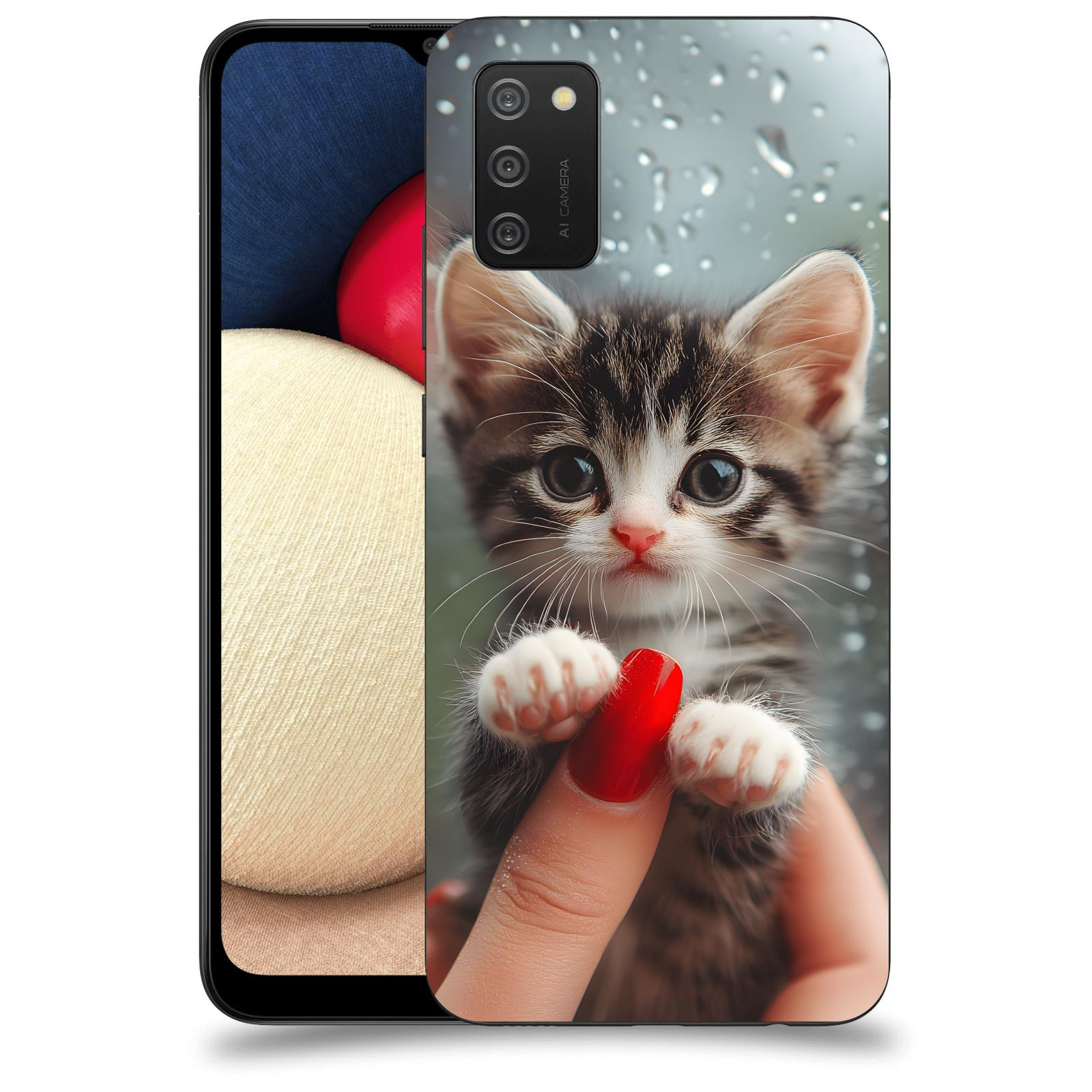 ACOVER Kryt na mobil Samsung Galaxy A02s A025G - Koťátko 2