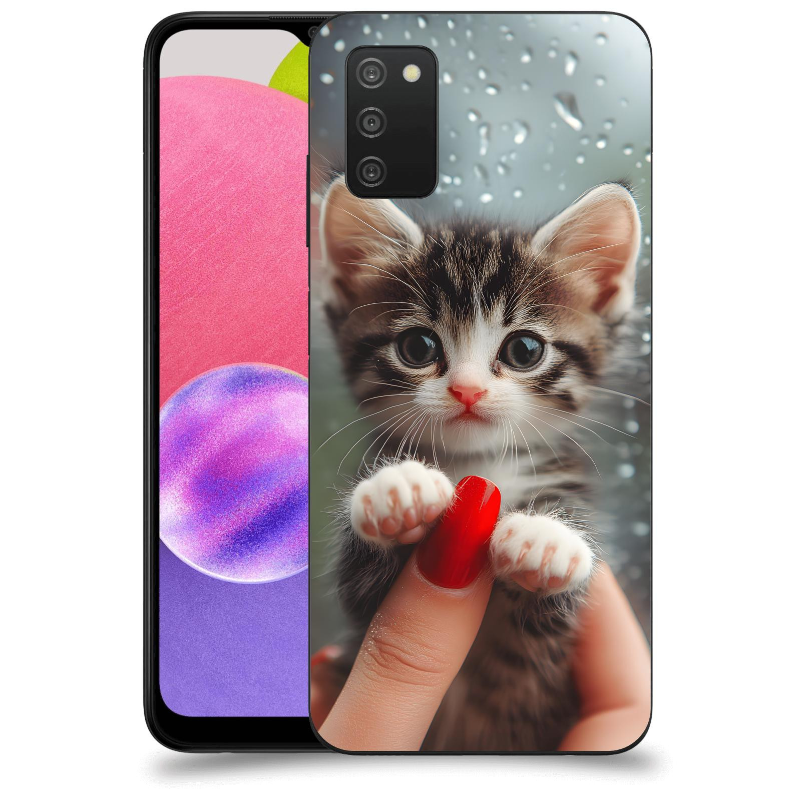 ACOVER Kryt na mobil Samsung Galaxy A03s A037G - Koťátko 2