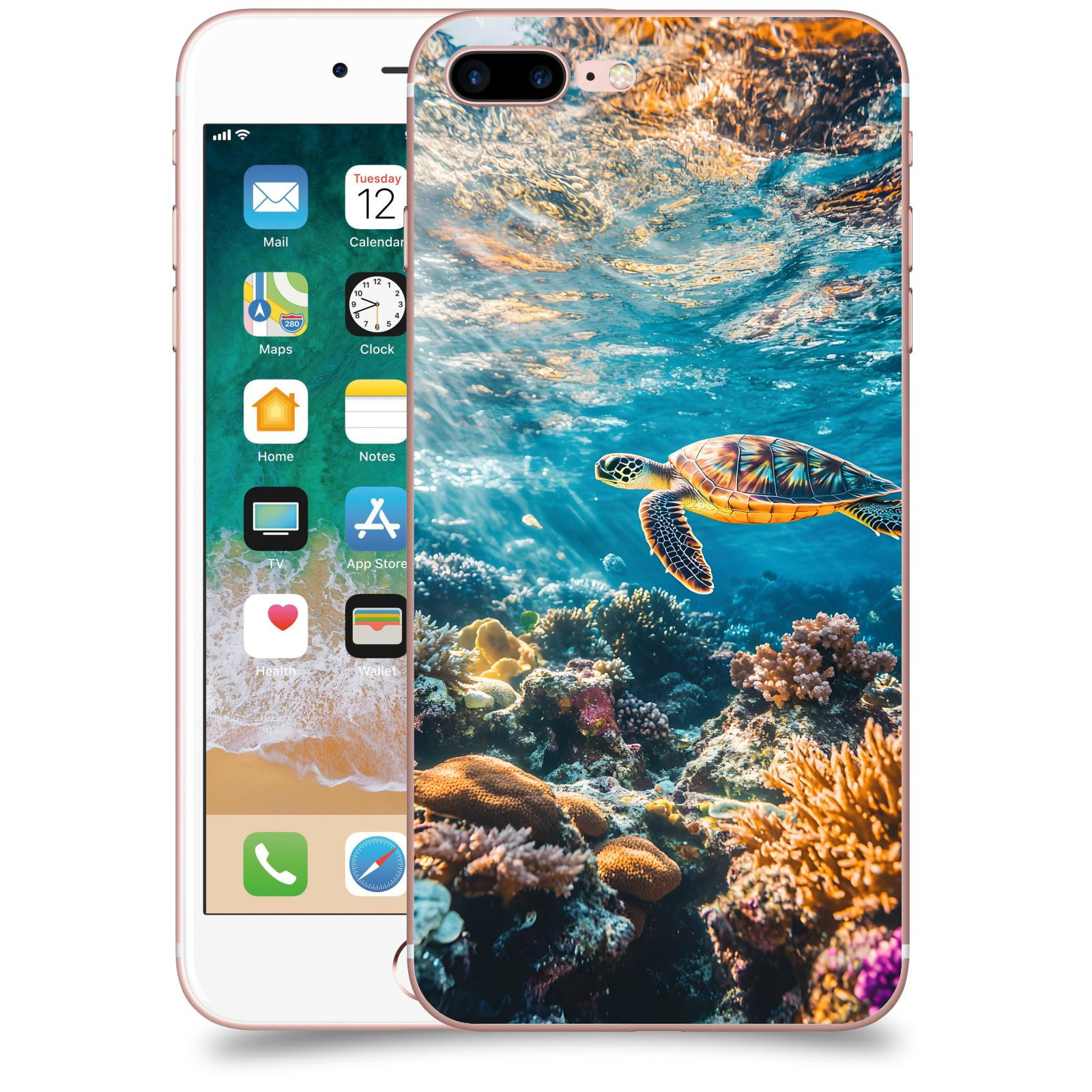 ACOVER Kryt na mobil Apple iPhone 7 Plus - Želva