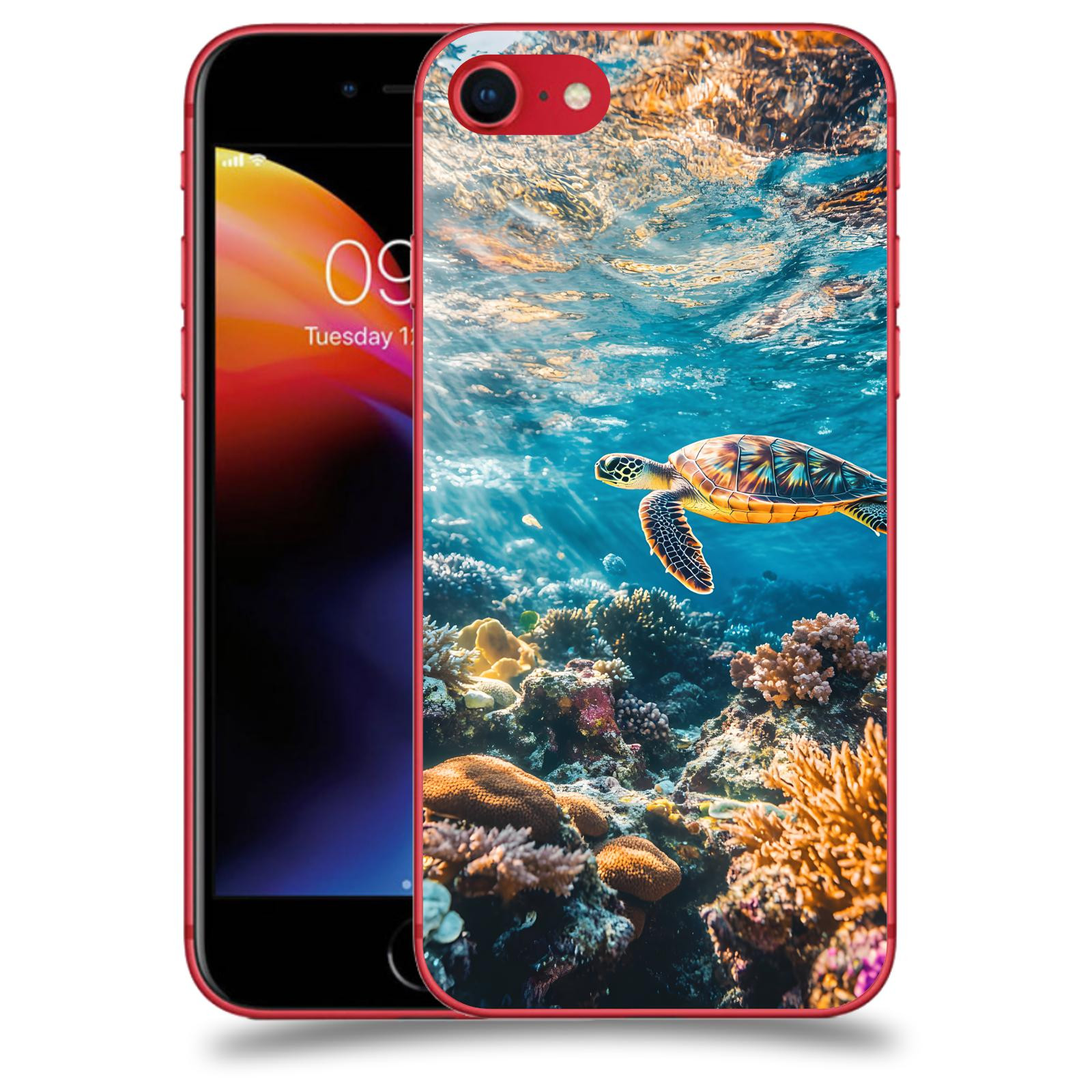 ACOVER Kryt na mobil Apple iPhone 8 - Želva