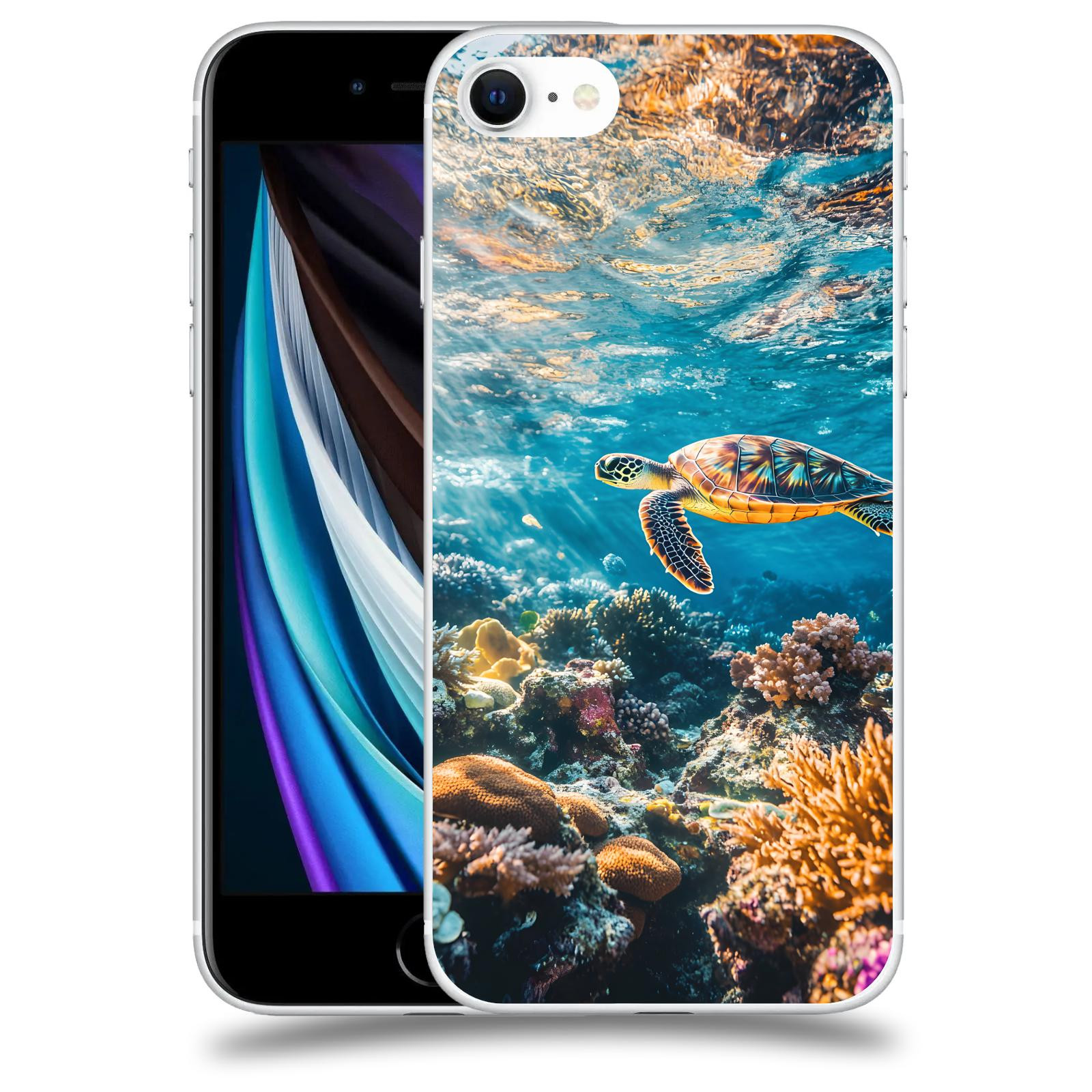 ACOVER Kryt na mobil Apple iPhone SE 2020 - Želva