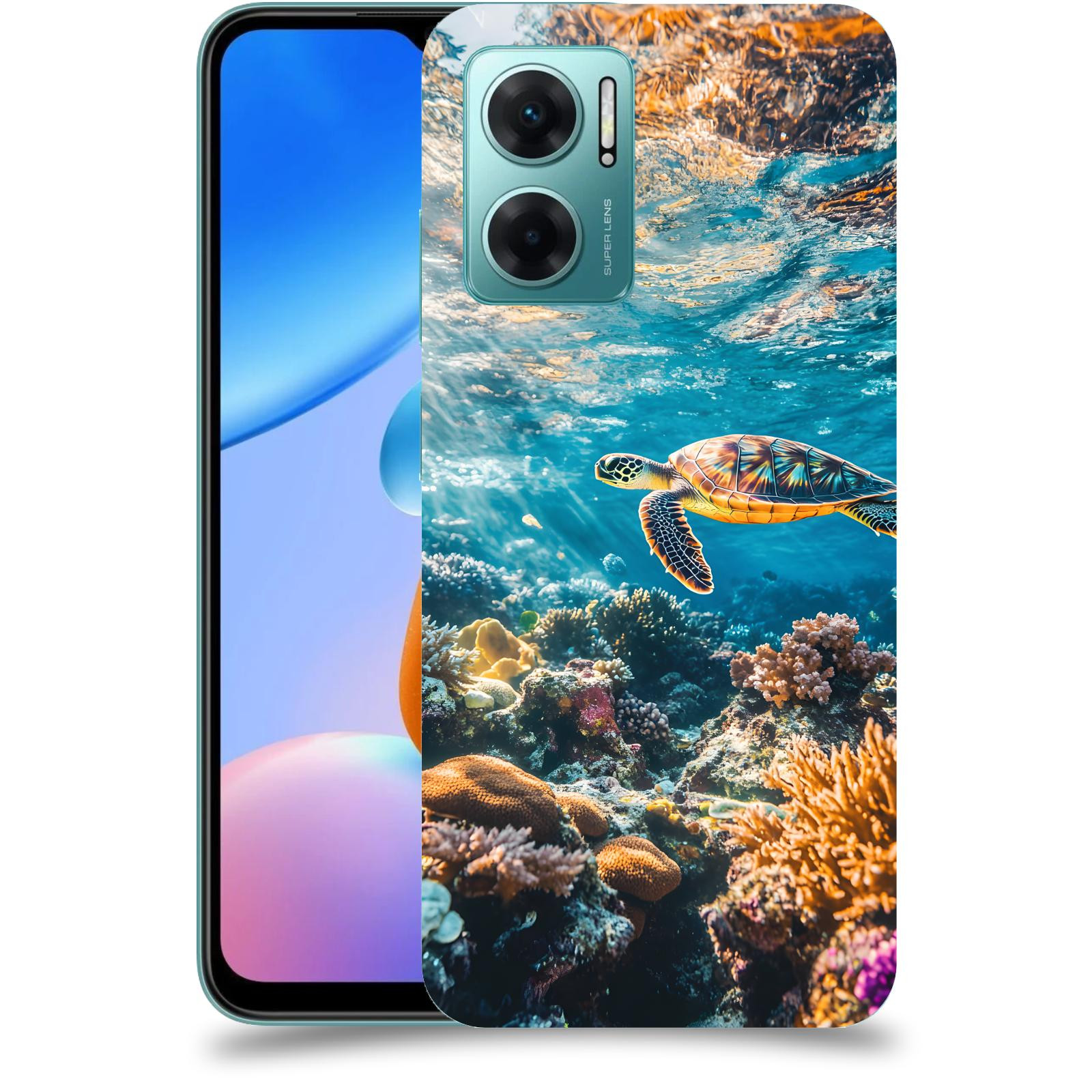 ACOVER Kryt na mobil Xiaomi Redmi 10 5G - Želva