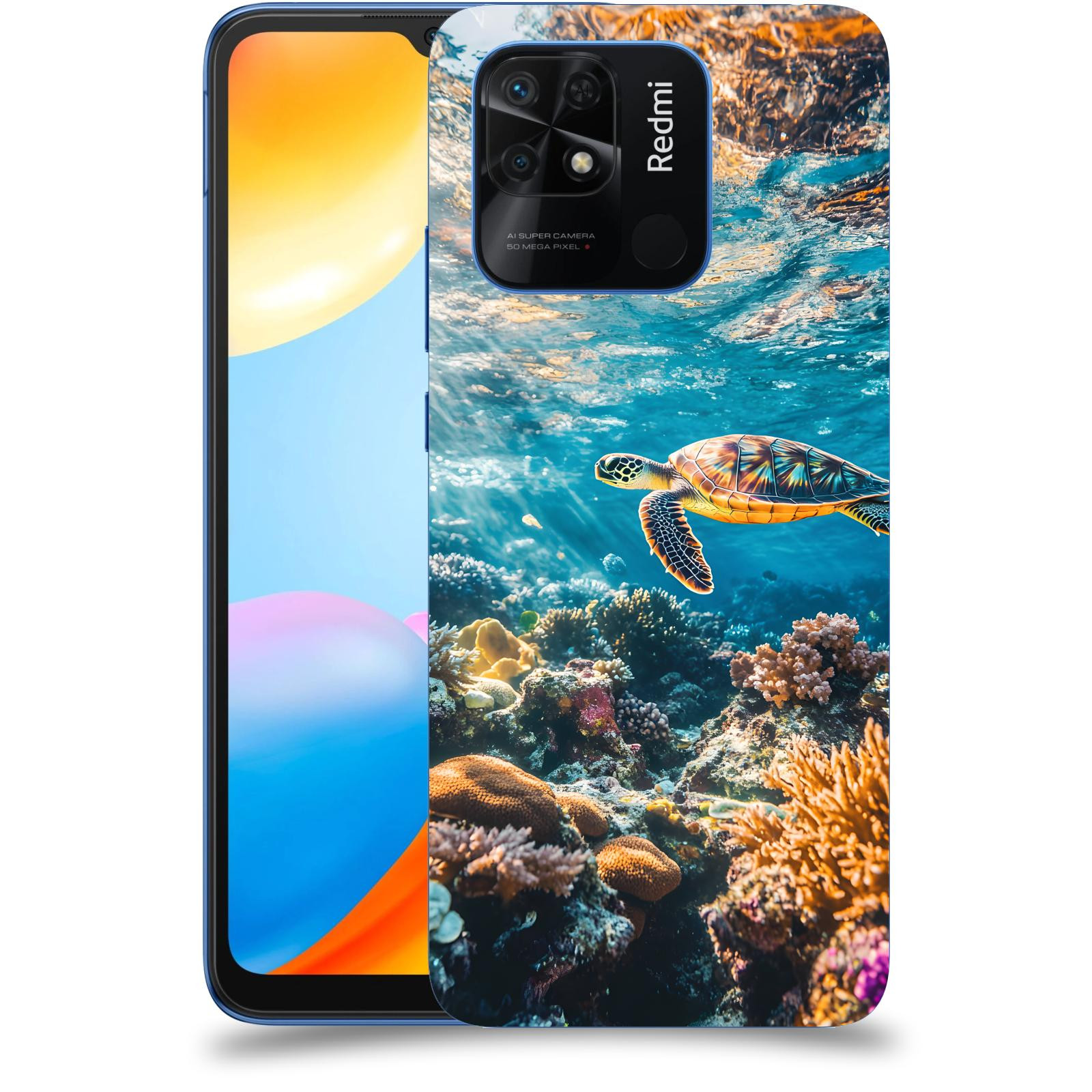 ACOVER Kryt na mobil Xiaomi Redmi 10C - Želva