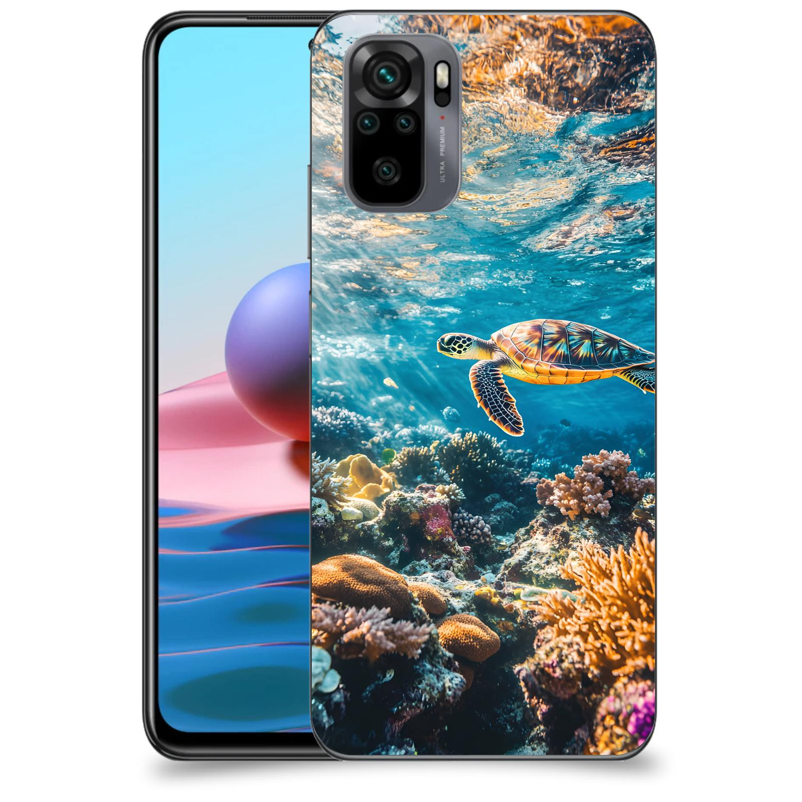 ACOVER Kryt na mobil Xiaomi Redmi Note 10 - Želva