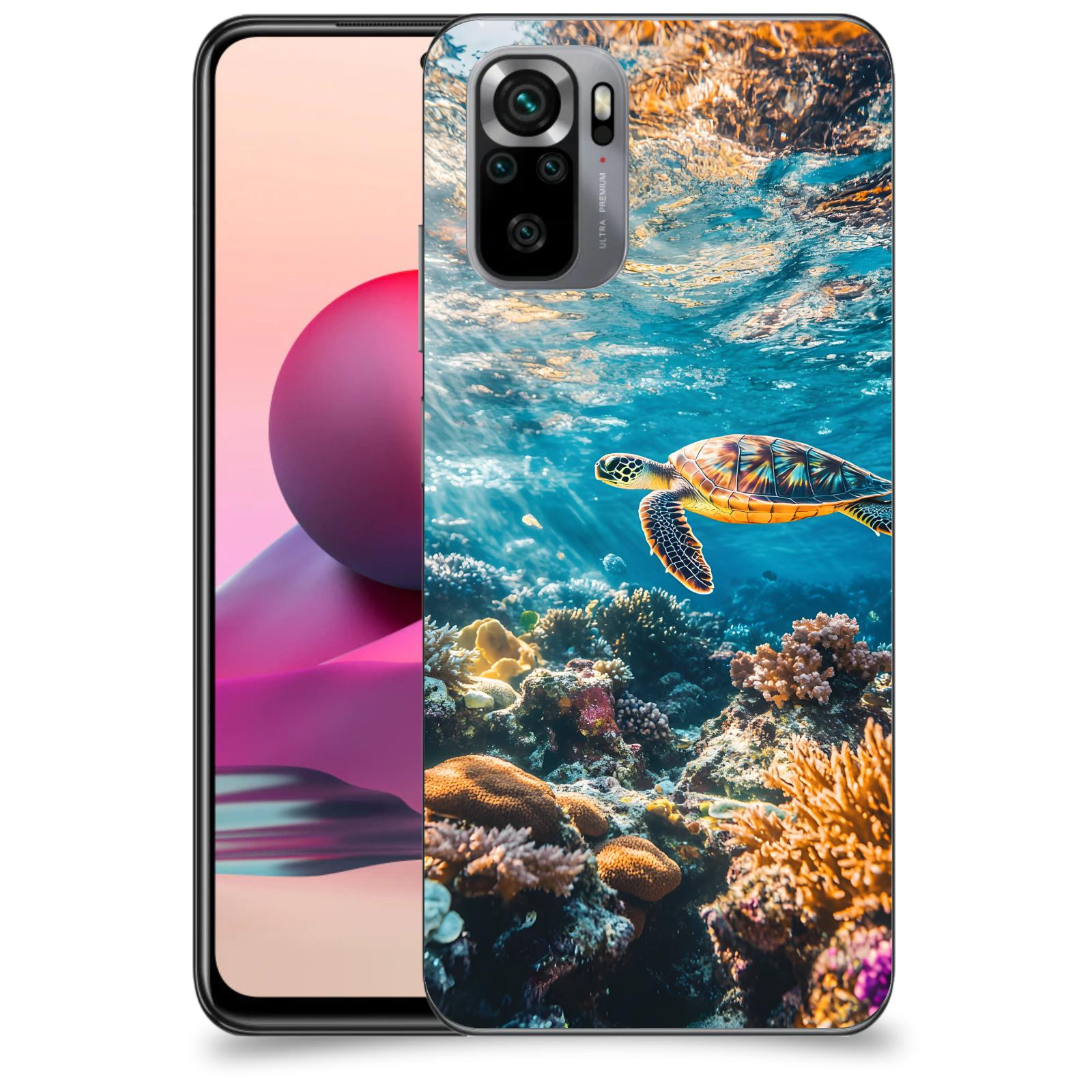 ACOVER Kryt na mobil Xiaomi Redmi Note 10S - Želva